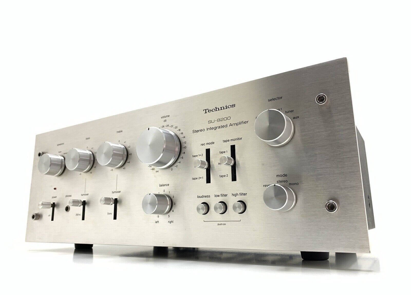 TECHNICS SU 8200 Stereo Amplifier WORK 65 + 65 Watts RMS Vintage 1975 GOOD LOOK