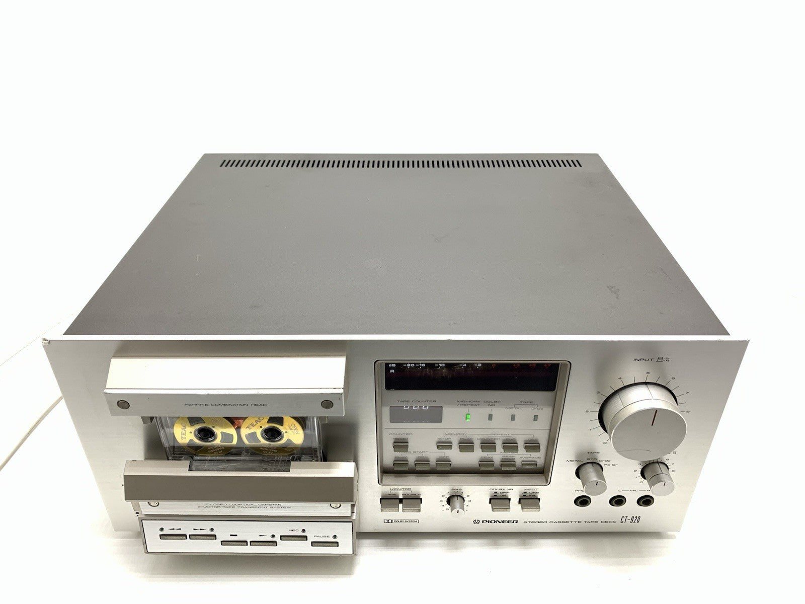 PIONEER CT 920 ( CT-F950 ) 3 Head Stereo Tape Deck Cassette 1979 WORK Good Look
