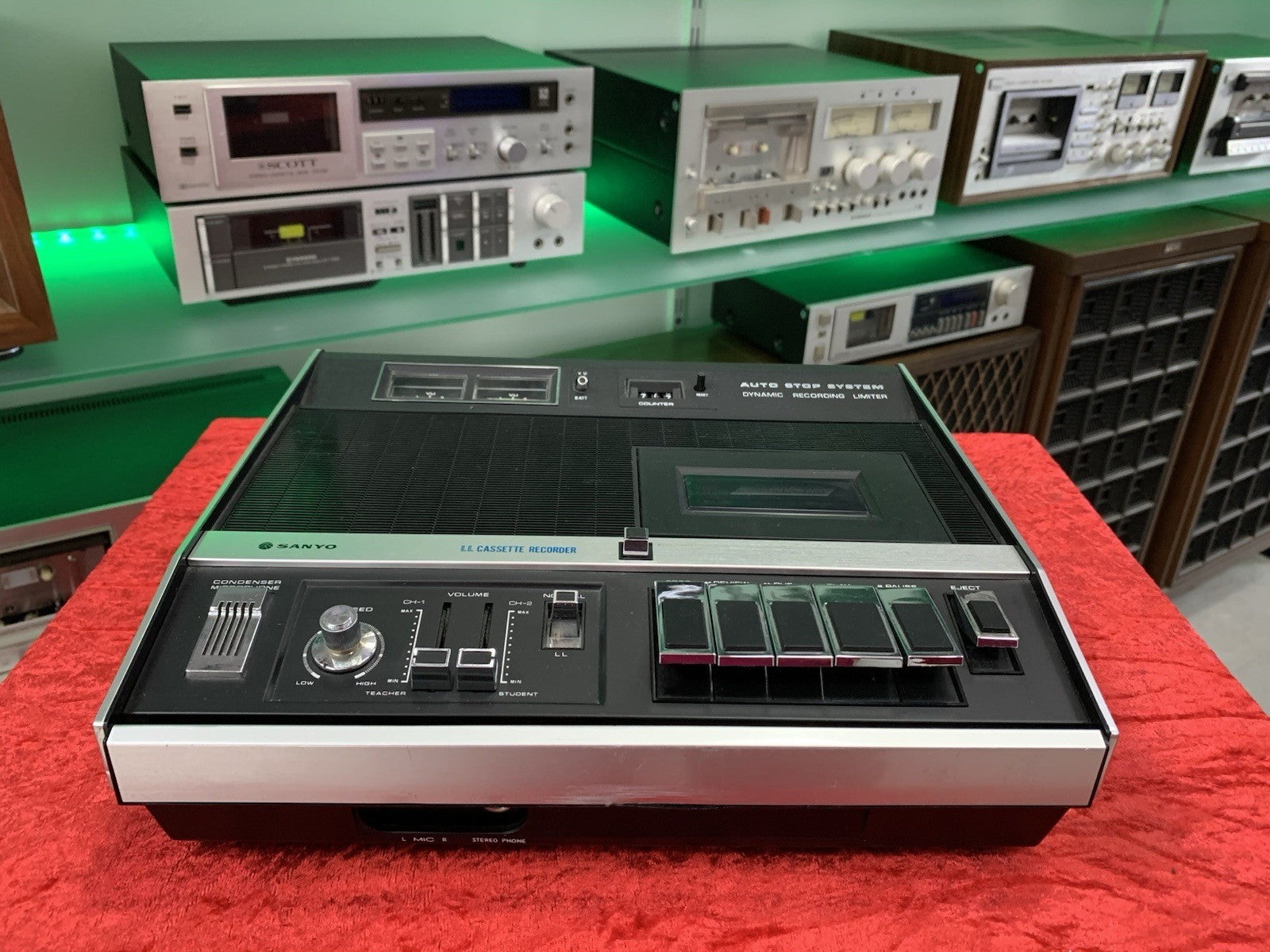SANYO LL Tape Deck Cassette Recorder Player M2508Z Professional Vintage WORK OK!