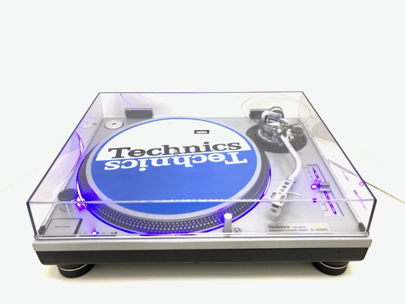 TECHNICS SL 1200 MK2 Direct Drive Turntable Vintage NEW BLUE LEDs WORK Like New