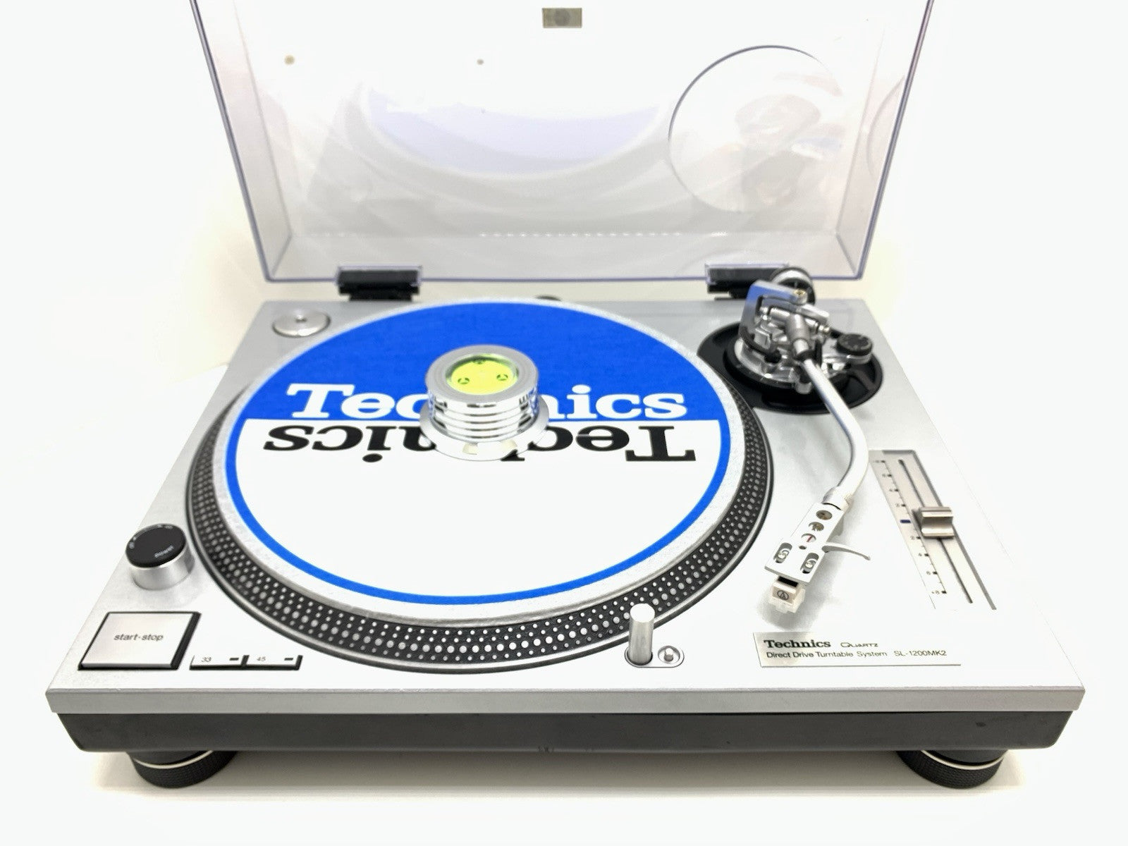 TECHNICS SL 1200 MK2 Direct Drive Turntable Vintage NEW BLUE LEDs WORK Like New