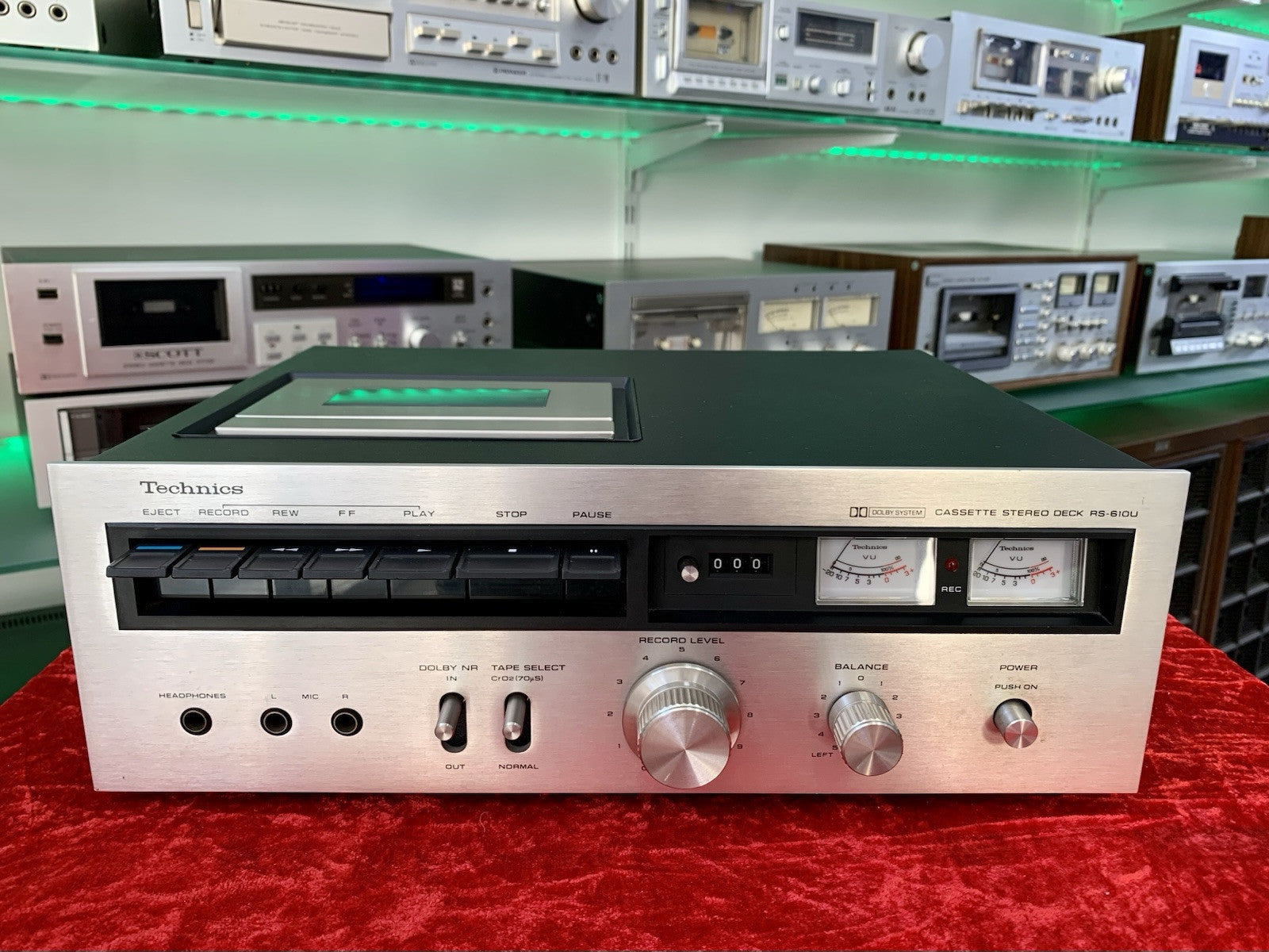 TECHNICS RS 610U Tape Deck 2Head Stereo HiFi Cassette Vintage 1973 WORK GoodLook
