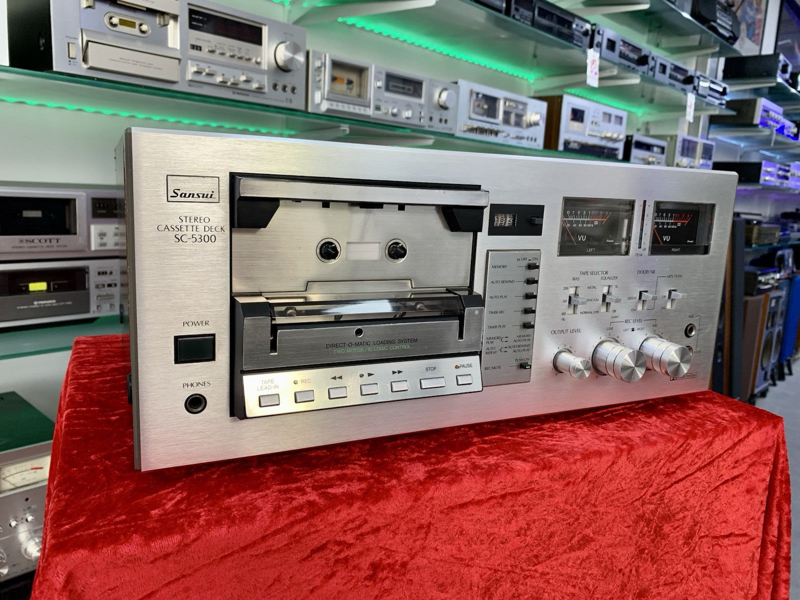 SANSUI SC-5300 Stereo Tape Deck 2 Head Vintage 1979 Hi Fi WORK