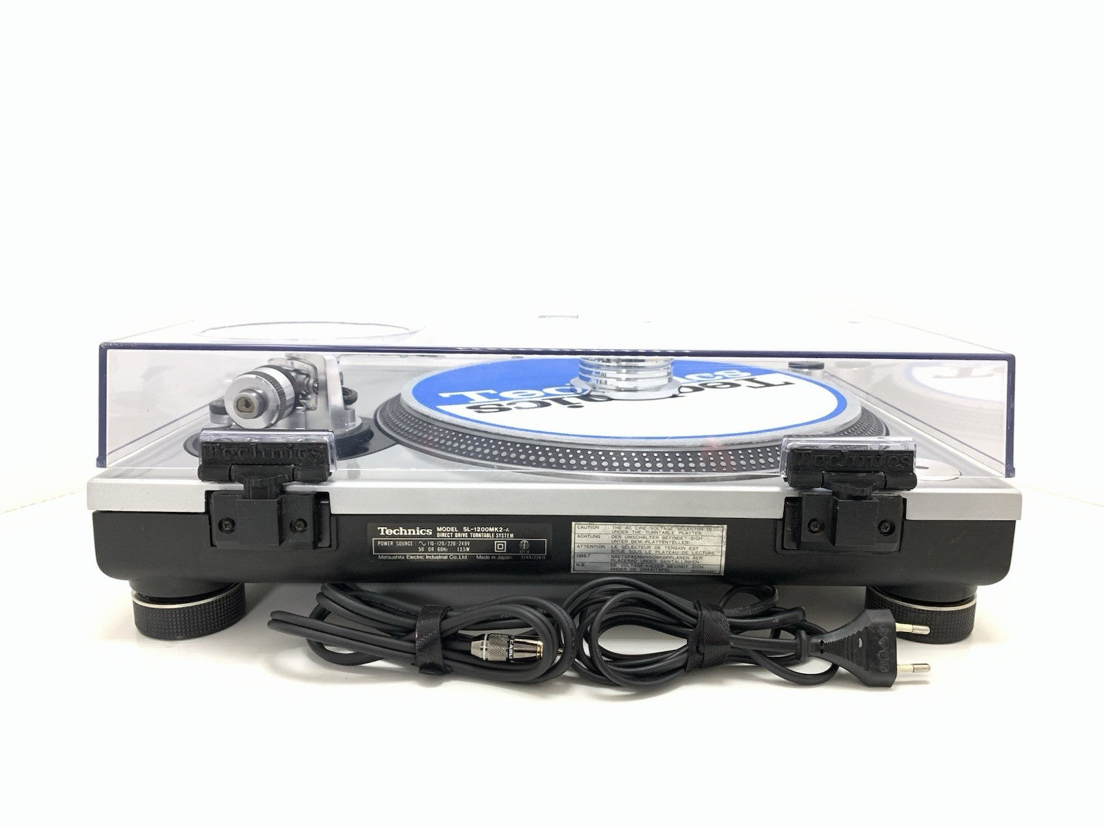TECHNICS SL 1200 MK2 Direct Drive Turntable Vintage NEW BLUE LEDs WORK Like New