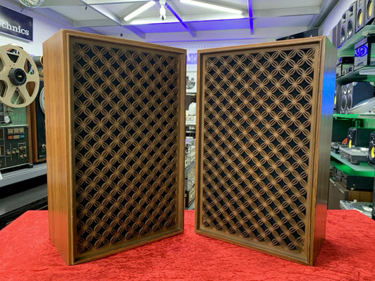 NATIONAL PANASONIC SB 123F Original Speakers 2 Way Vintage 1973 Work Good Look