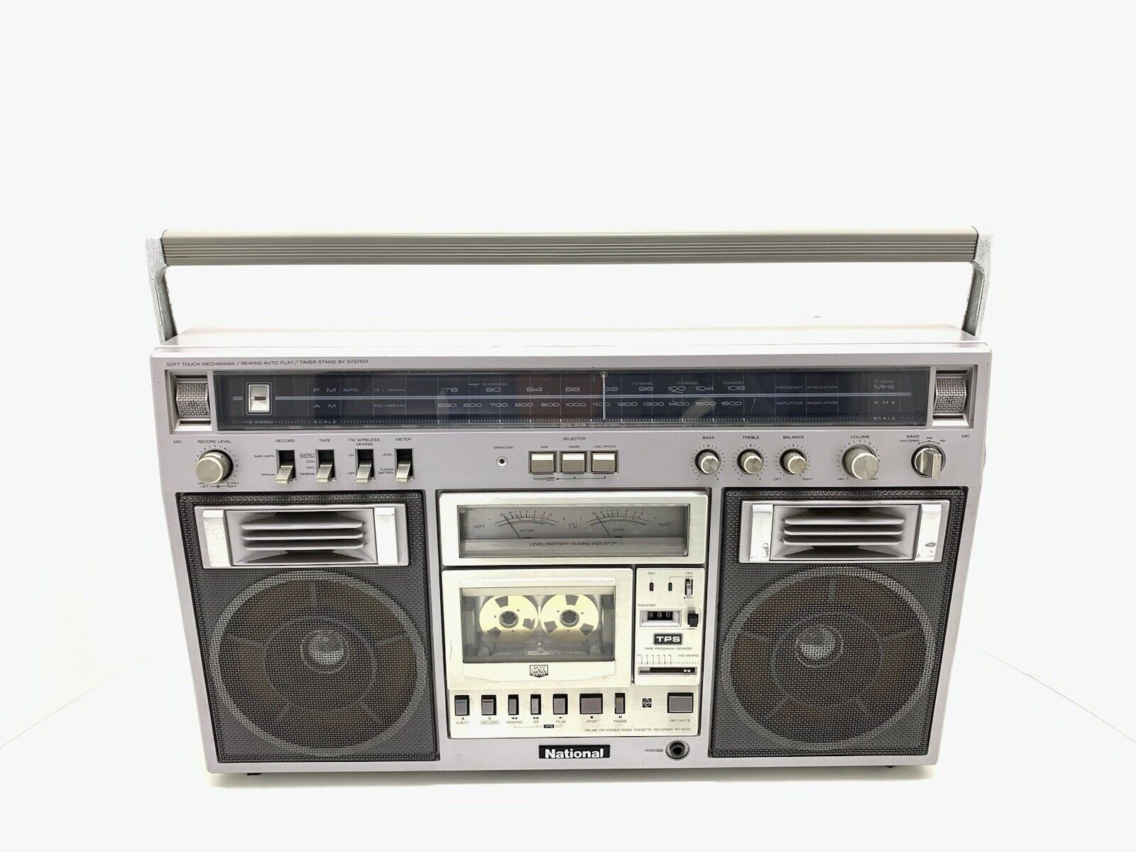 NATIONAL PANASONIC RX-5600 BOOMBOX STEREO Radio Cassette Vintage Work Good Look
