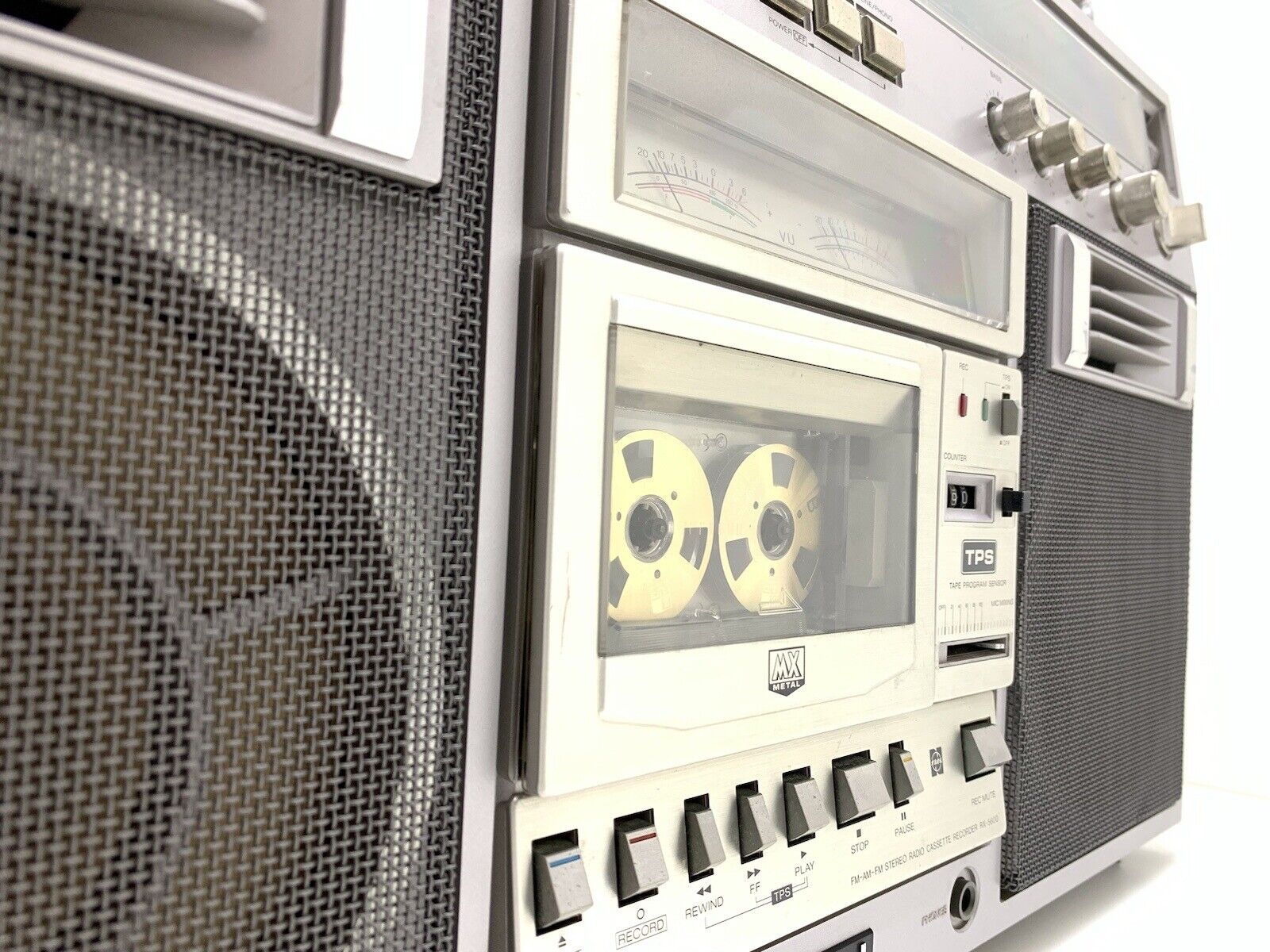 NATIONAL PANASONIC RX-5600 BOOMBOX STEREO Radio Cassette Vintage Work Good Look
