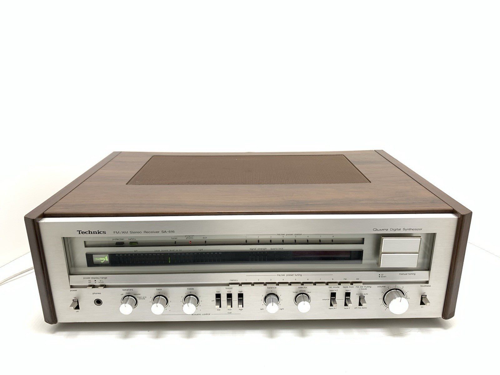 TECHNICS SA 616 AM/FM Stereo Receiver 2X80 Watts RMS Vintage 1980 WORK GOOD LOOK