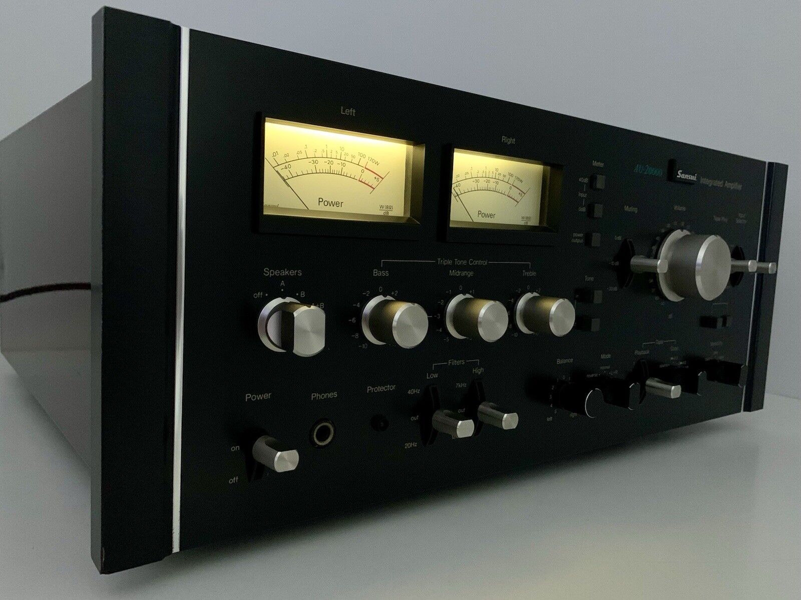 SANSUI AU 20000 Integrated Stereo Amplifier 170+170 WRMS Vintage 1975 LIKE NEW