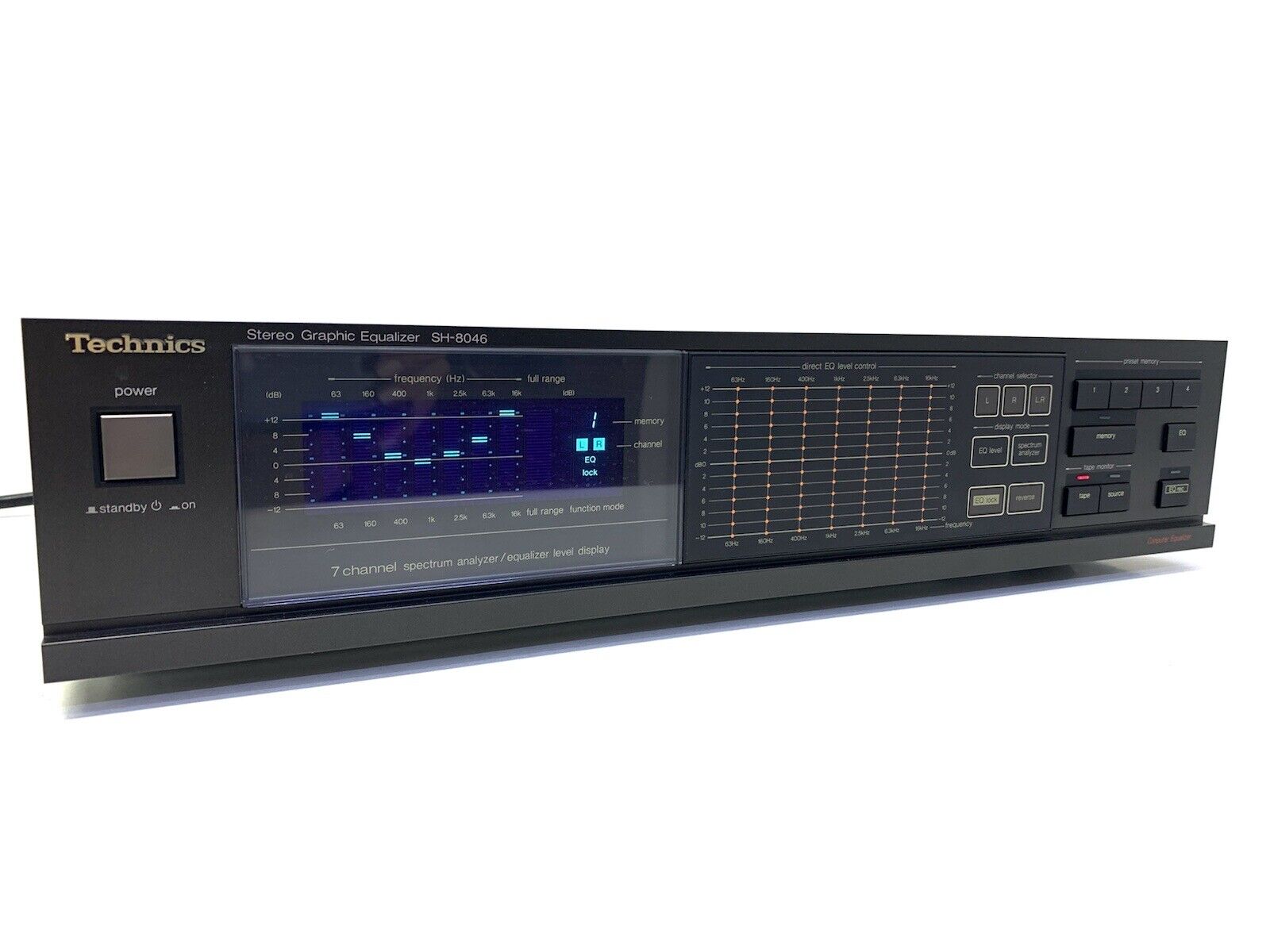 TECHNICS SH-8046 Stereo Graphic Equalizer Spectrum Analyzer Vintage 1986 GodLook