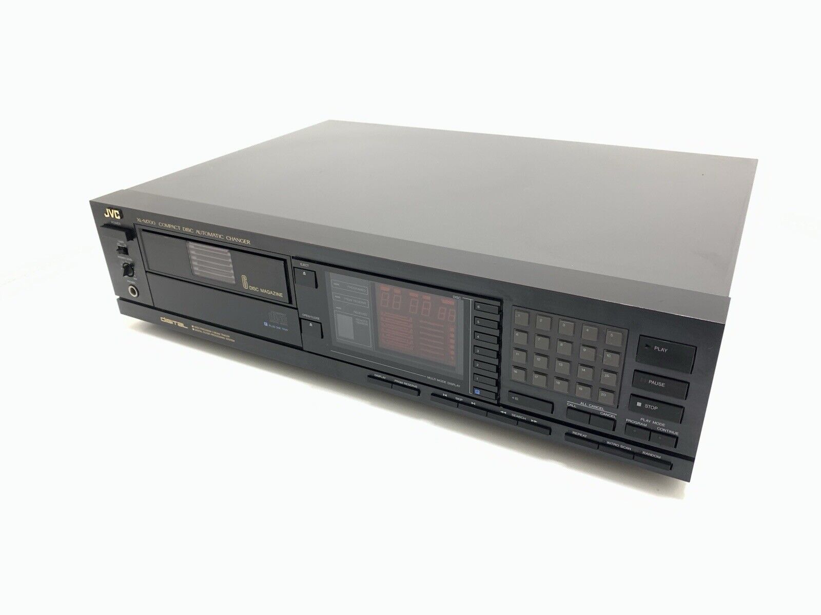 JVC XL-M700 Changer 6+1 CD Compact Disc Player Vintage 1987 Hi Fi WORK Good Look