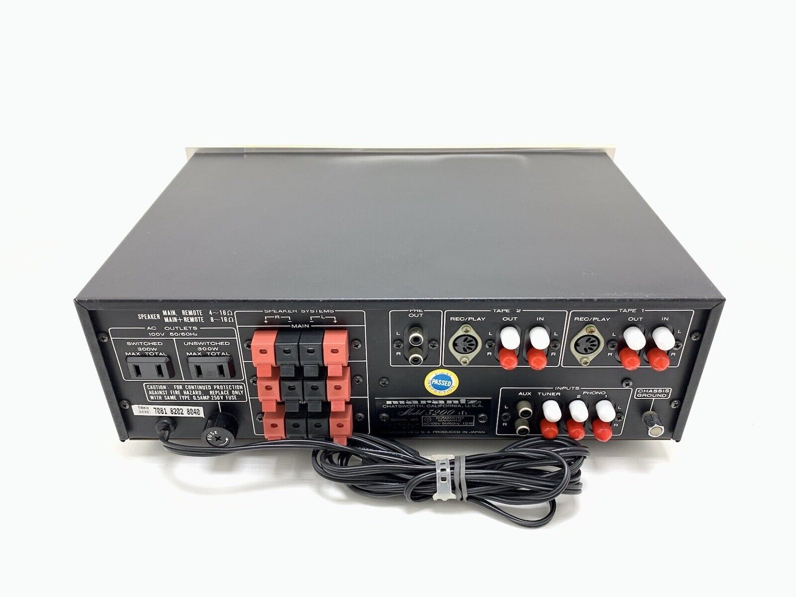 MARANTZ Model 3200 Stereo Pre Amplifier Vintage 1976 HiFi Work Like NEW GoodLook