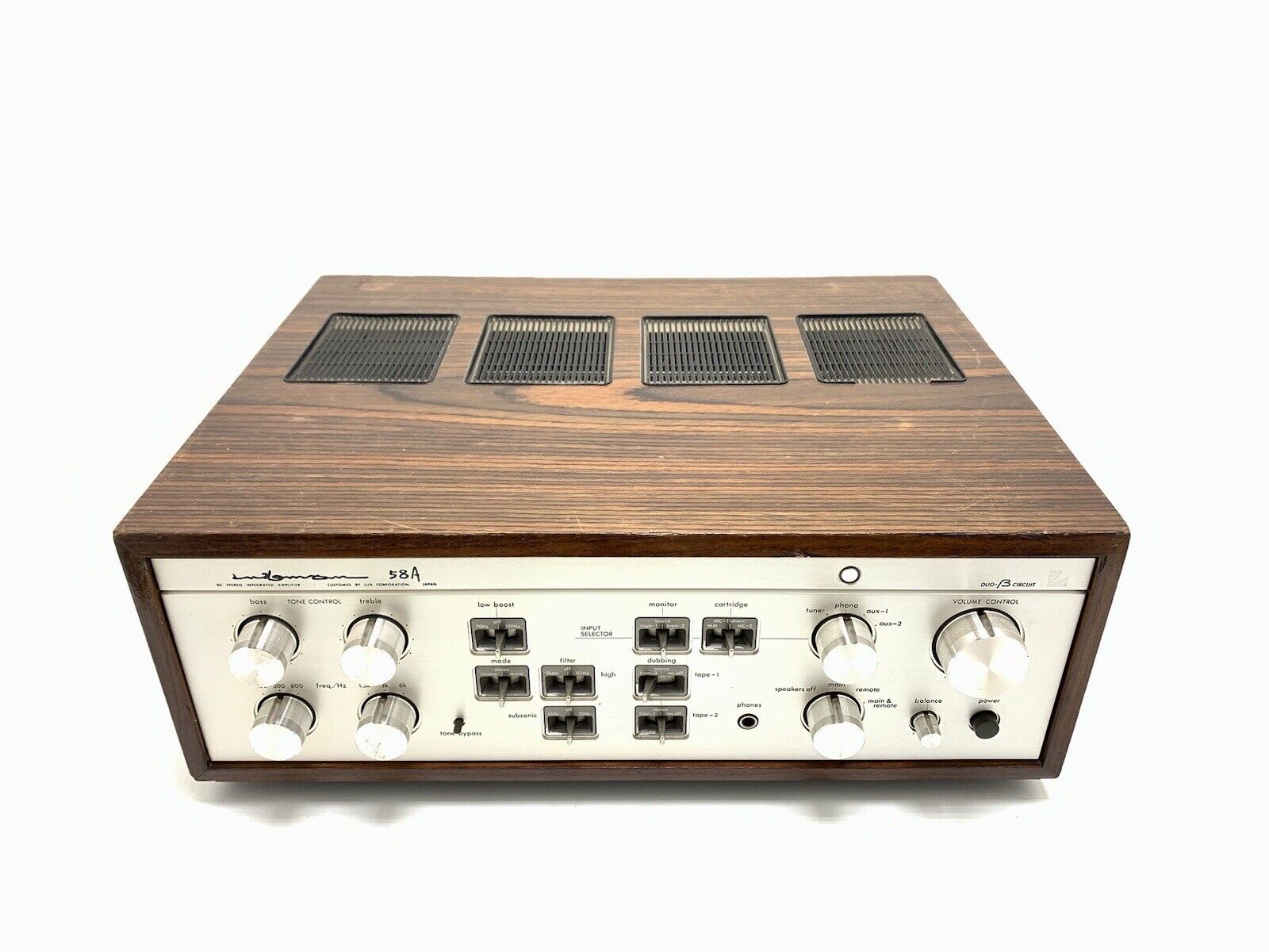 LUXMAN L 58A Stereo Integrated Amplifier 2X 100W RMS Vintage 1980 WORK Good Look