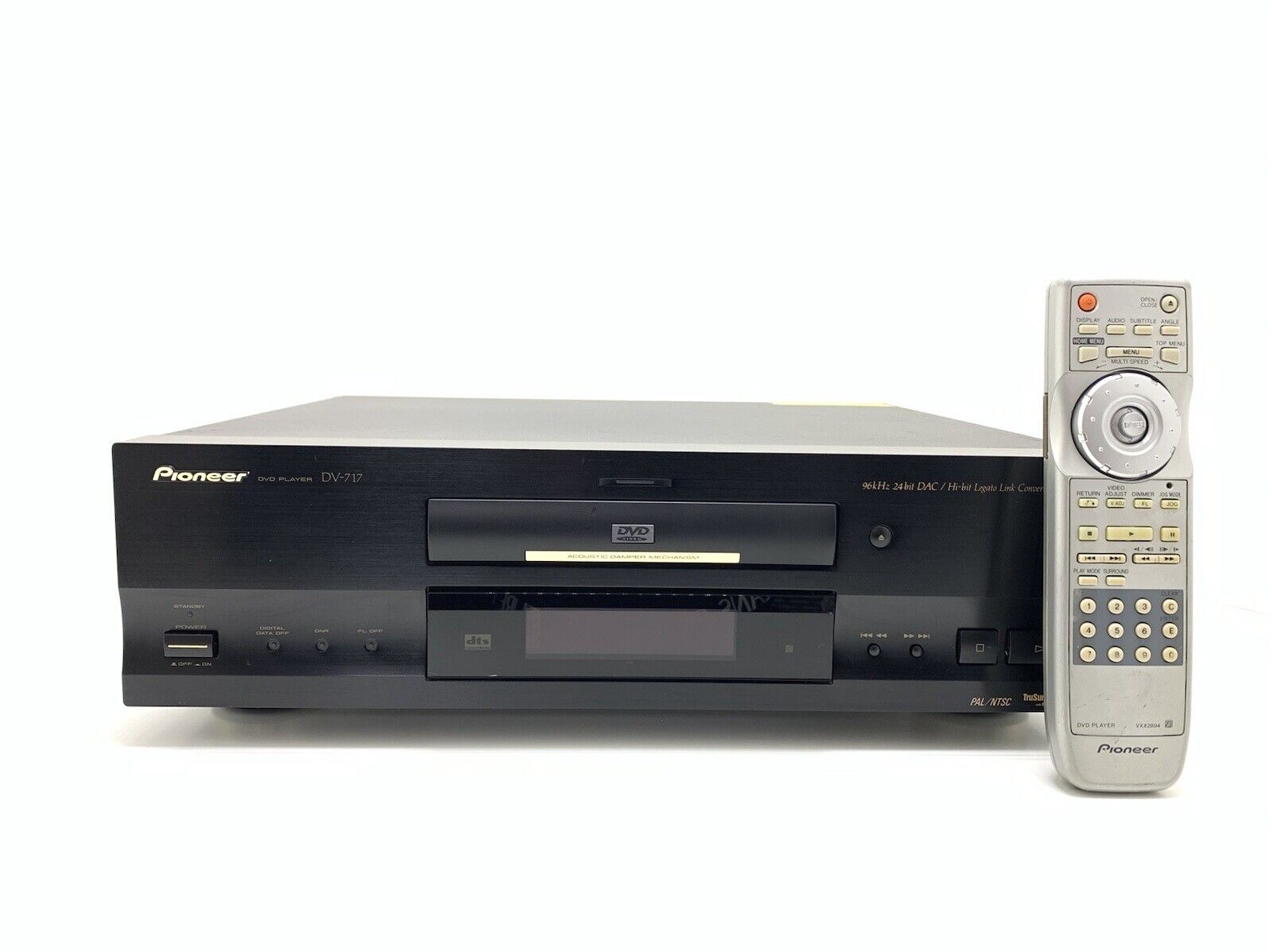 PIONEER DV 717 DVD CD Compact Disc with Remote Original PAL NTSC WORK Good Look