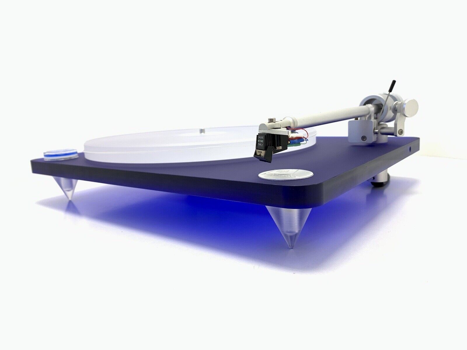 CLEARAUDIO Concept Emotion Blue Turntable with SHURE M75MB Type2 WORK Good Look