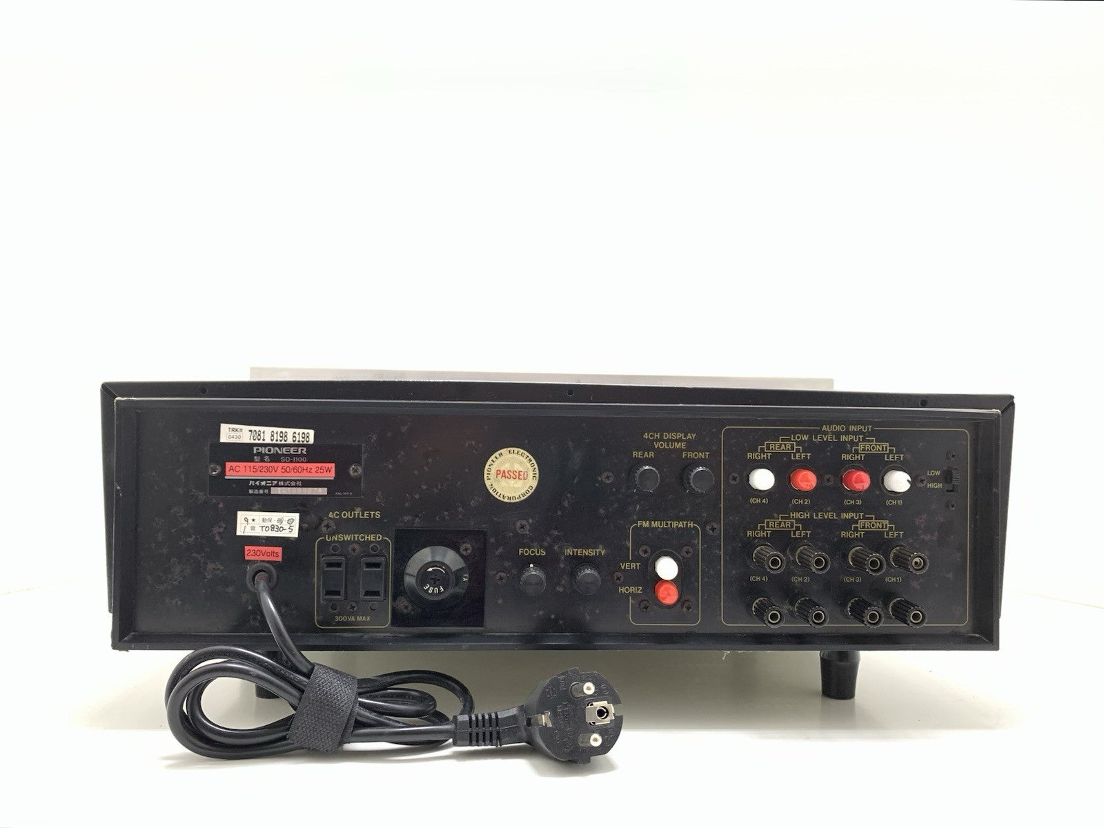 PIONEER SD-1100 Stereo Rack Display Audio Scope RARE Vintage 1972 WORK Good Look