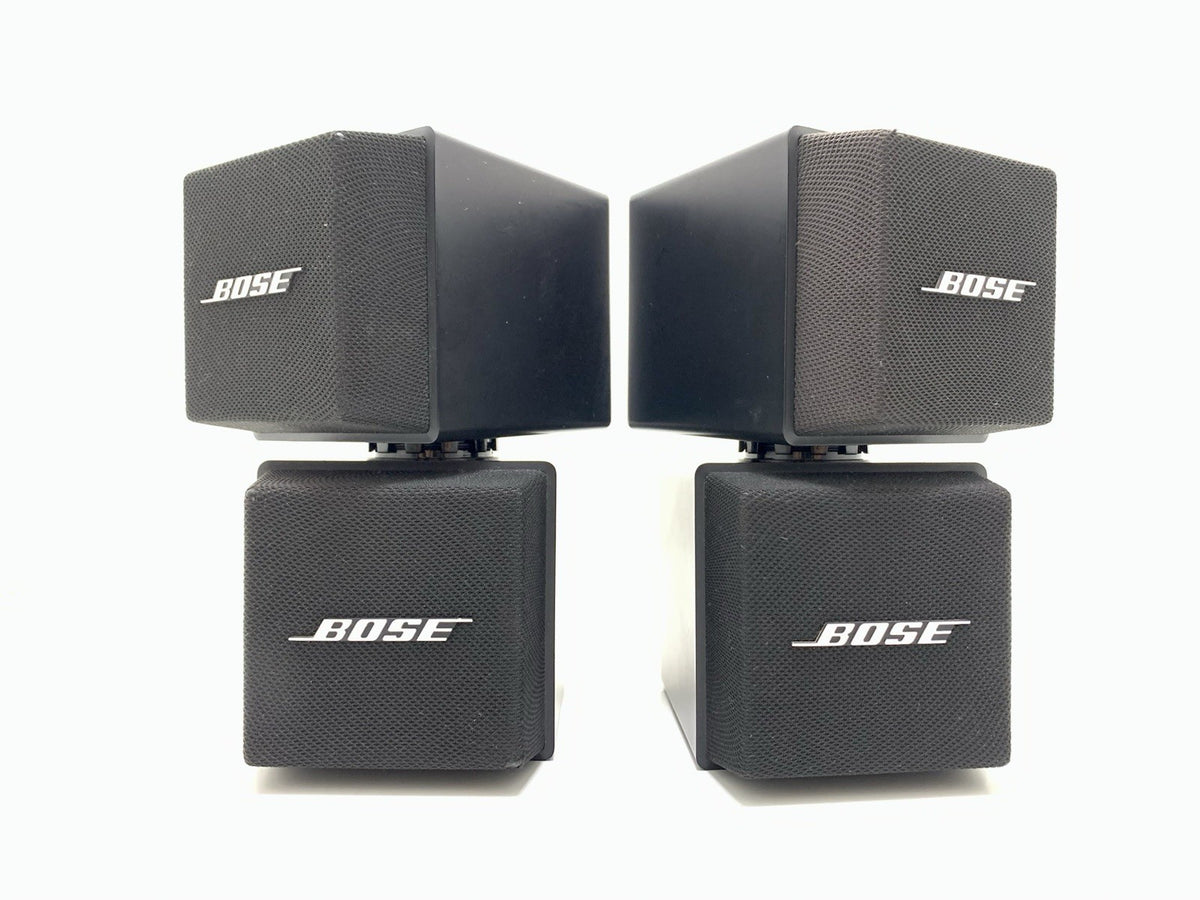 RARE BOSE 501X Direct Reflecting Double Cube Speakers Pair Vintage WORK GoodLOOK