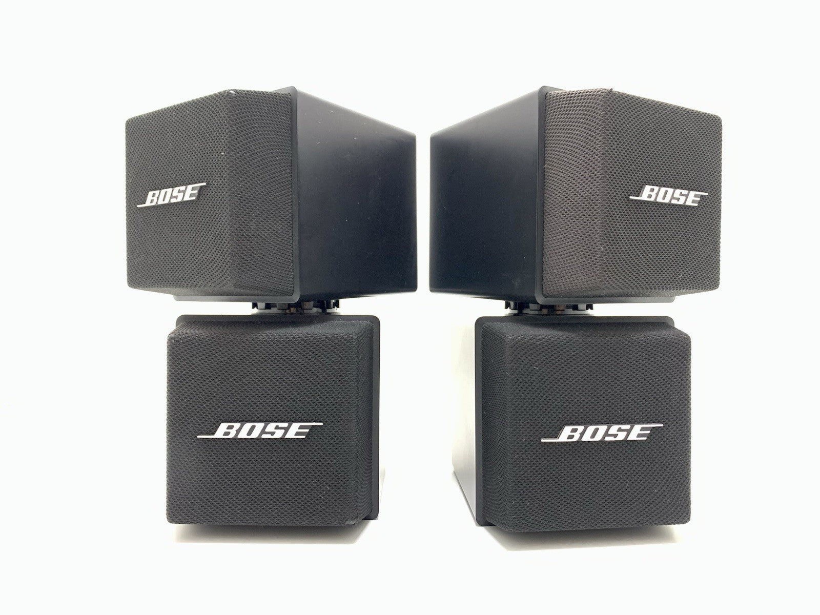 RARE BOSE 501X Direct Reflecting Double Cube Speakers Pair Vintage WORK GoodLOOK
