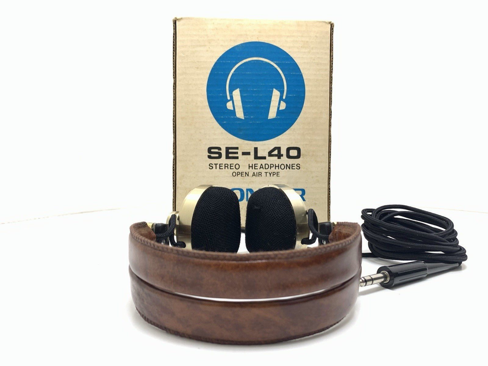 PIONEER SE-L40 Rare Headphones Original Box Vintage 1972 Good Look Work Perfect
