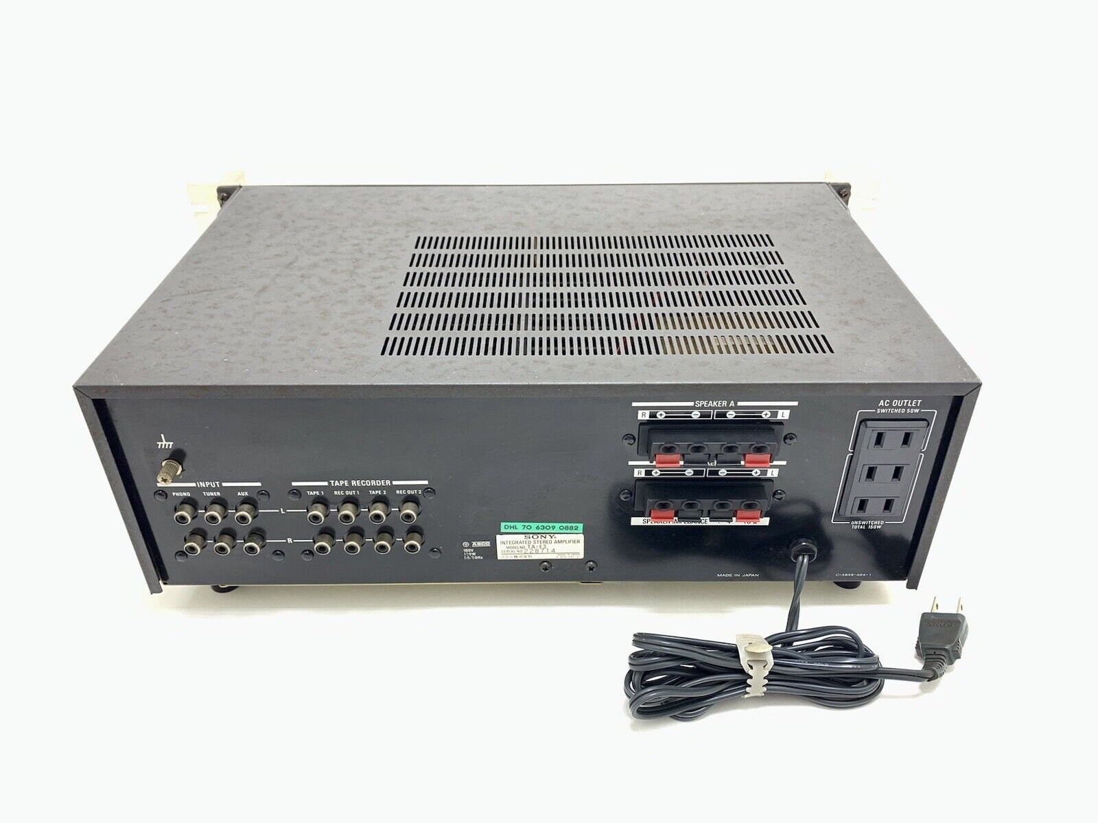 SONY TA-F3 Integrated Stereo Amplifier 100 Watts RMS Vintage 1977 HiFi Good Look