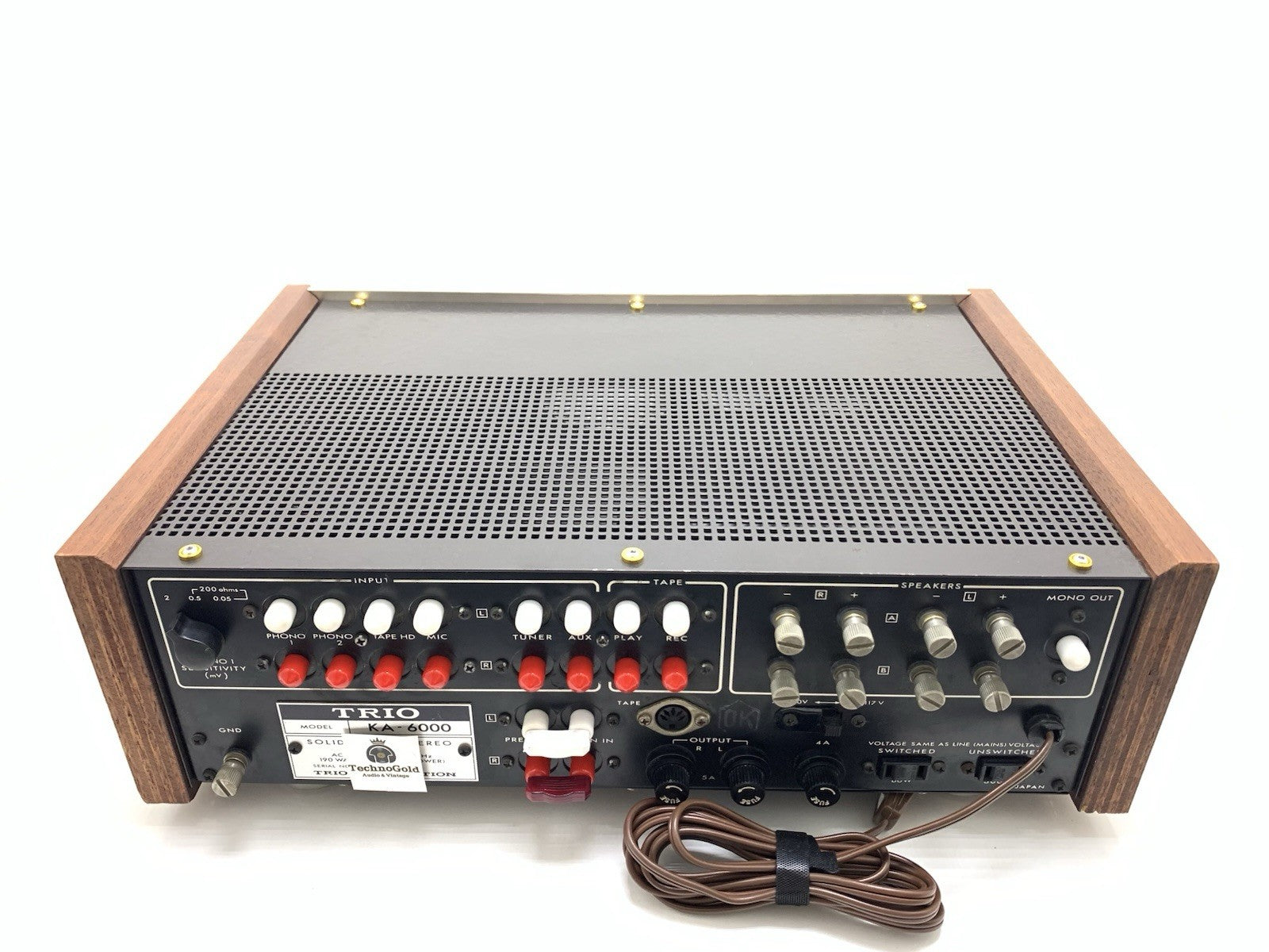 TRIO KENWOOD KA 6000 Legendary  Amplifier 45+45W RMS Vintage 1968 WORK Good Look