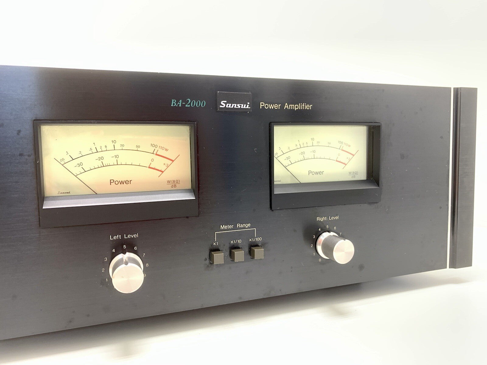 Sansui BA-2000 Stereo Power Amplifier 220 Wrms Vintage 1977 Hi Fi Work Good Look