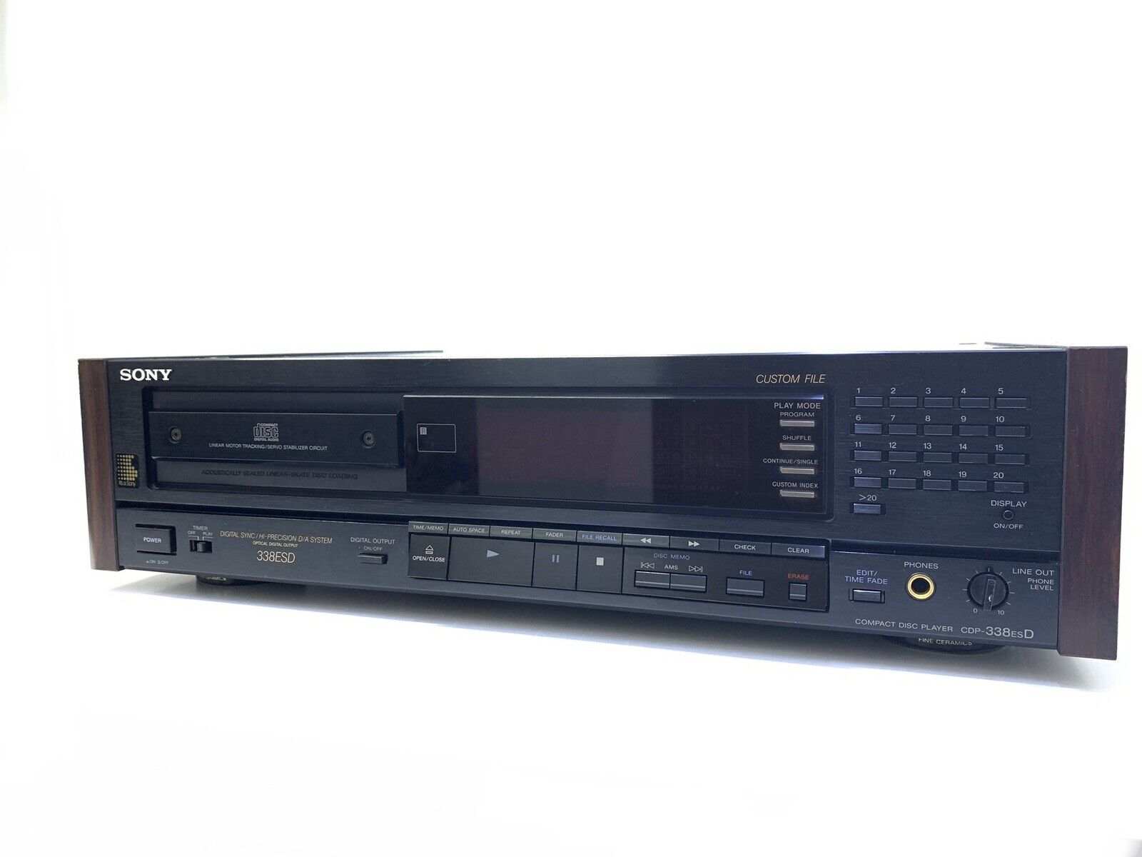 SONY CDP-338ESD Compact Disc Player High End Vintage 1990 with Remote Like New