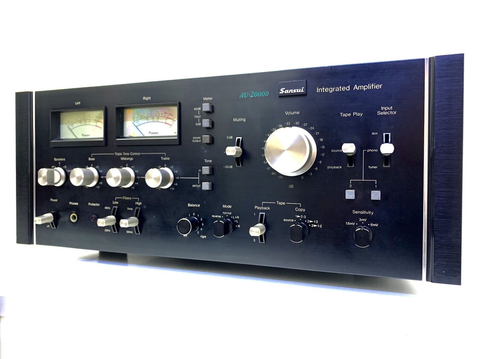 SANSUI AU 20000 Integrated Stereo Amplifier 2 X 170 WRMS Vintage 1975 Good Look