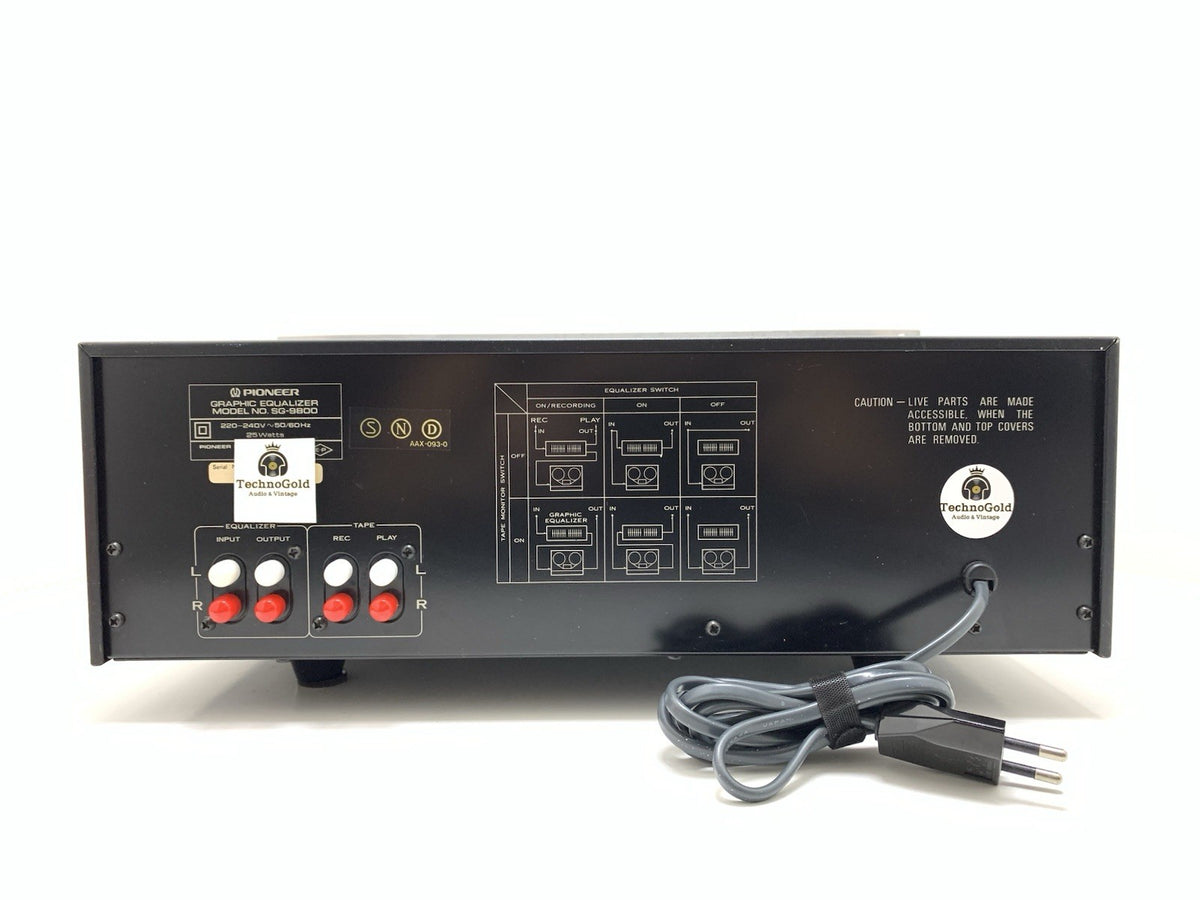 PIONEER SG 9800 Graphic Equalizer With Handles NEW RED LED Vintage WORK GoodLOOK