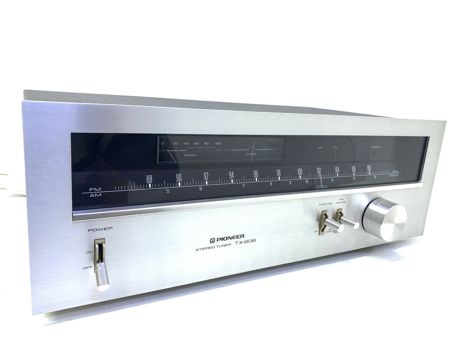 PIONEER TX 608 AM/FM Stereo Analogue Tuner Vintage 1979 Blue Line
