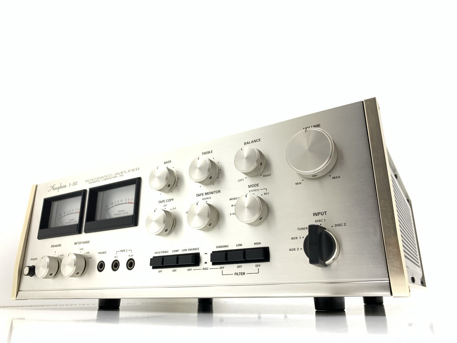ACCUPHASE E 202 Stereo Hi End Amplifier 100+100 WRMS Vintage 1974 WORK Good Look
