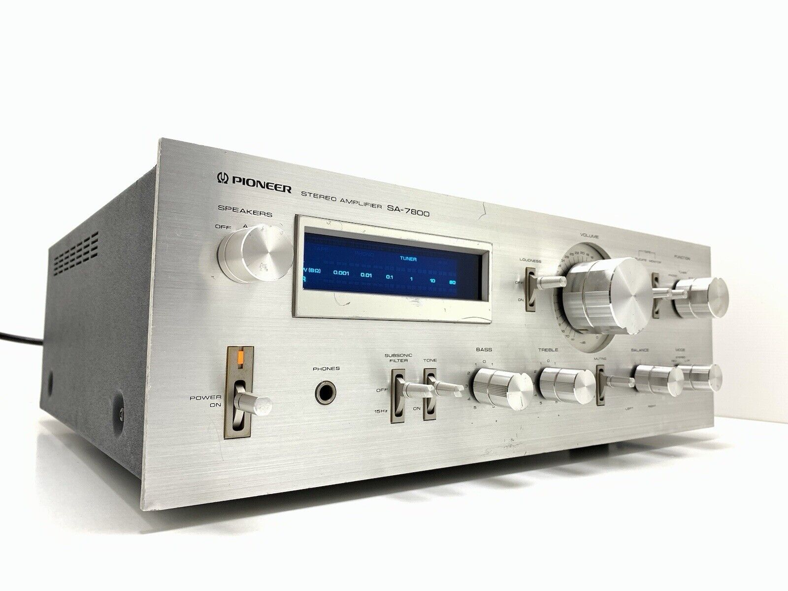 PIONEER SA-7800 Stereo Amplifier 65 + 65W RMS Blue Line Vintage 1979 Good Look