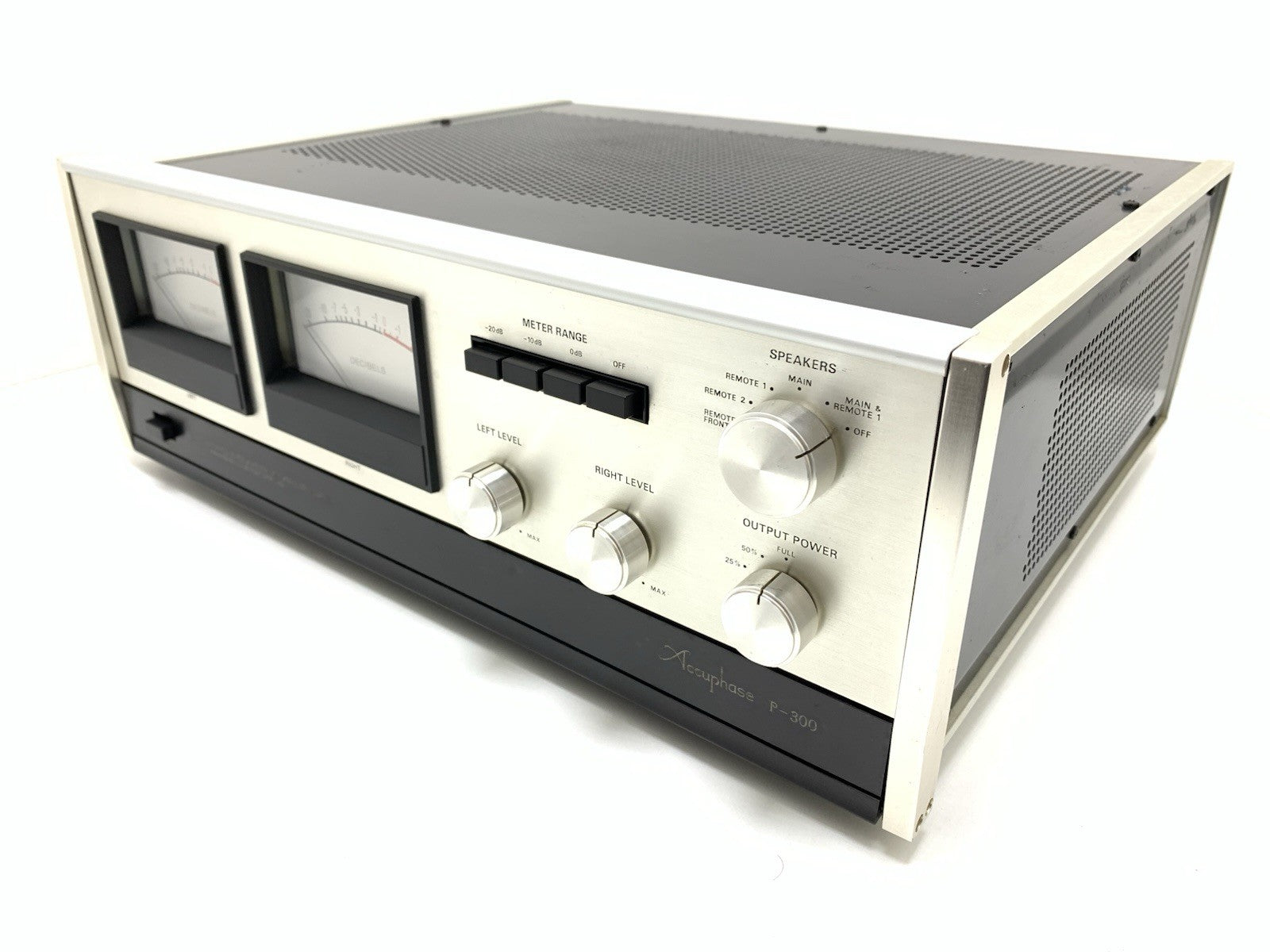 ACCUPHASE P 300 Stereo Power Amplifier 150+150 WRMS Vintage 1975 WORK Good Look
