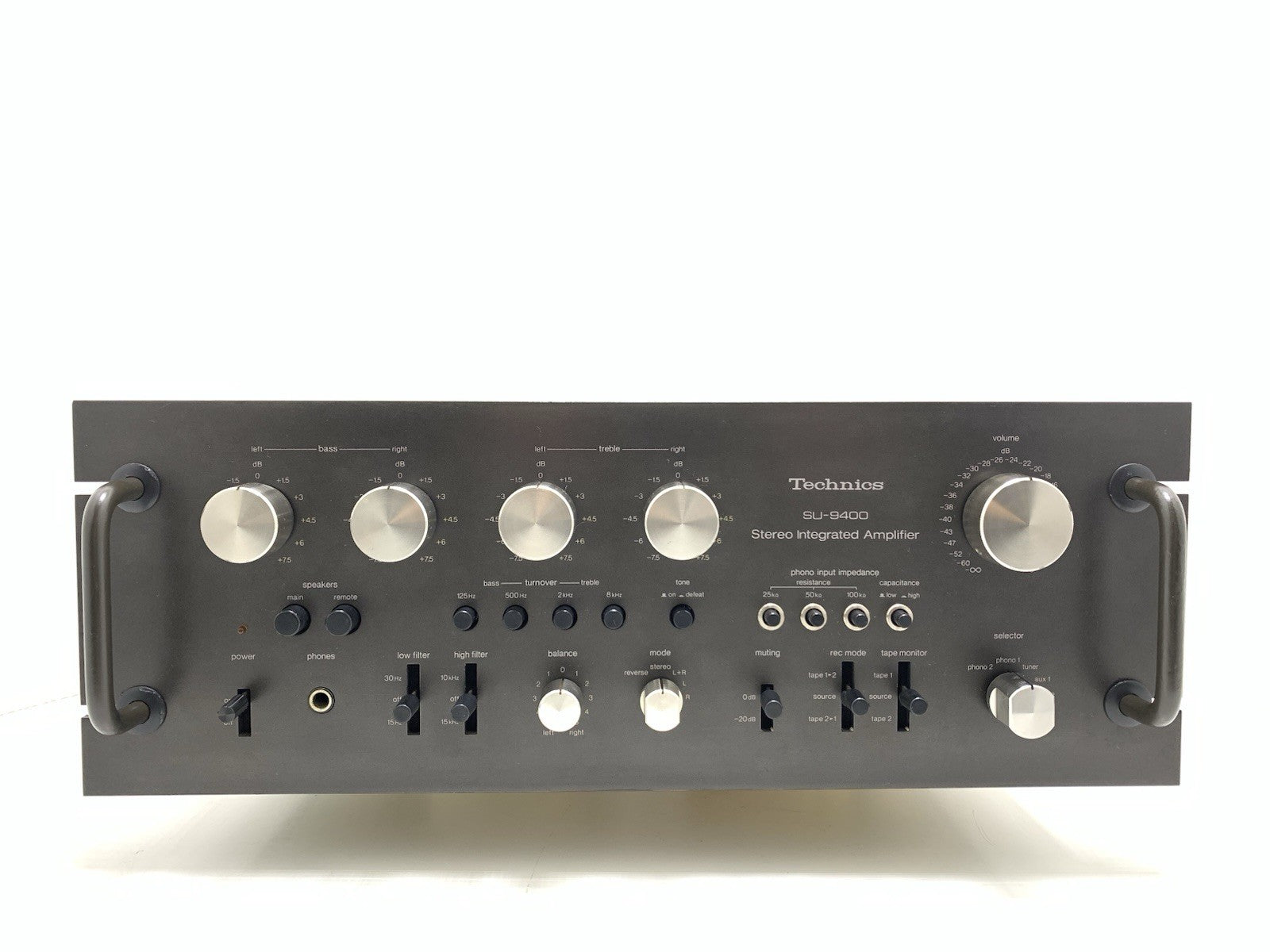 TECHNICS SU 9400 Stereo Amplifier WORK 80 + 80 Watts RMS Vintage 1976 GOOD LOOK