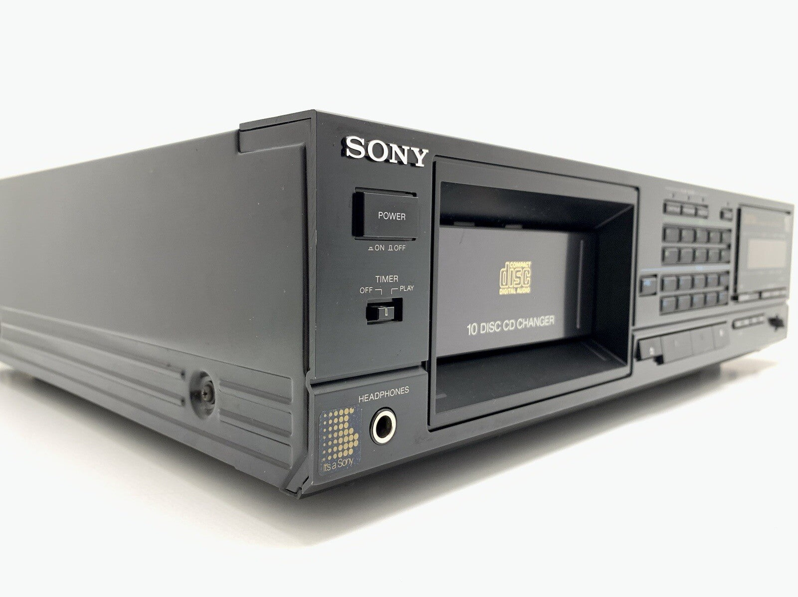 SONY CDP C10 Lettore CD 10 CD + Telecomando Vintage 1986 IN BUONE CONDIZIONI