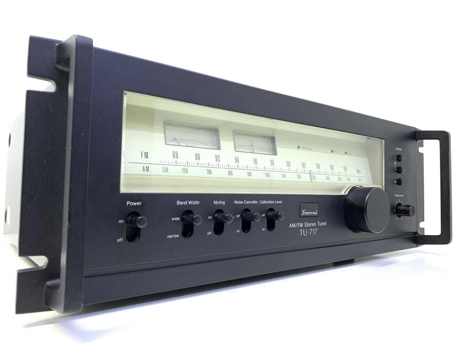 SANSUI TU-717 RACK AM/FM Stereo Tuner Vintage 1977 Hi End Working 100% Good Look