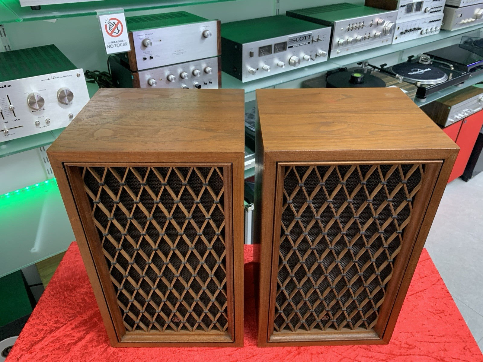 PIONEER CS 44 SPEAKERS 2 Way 25 Watts RMS Vintage 1970 Original WORK GOOD LOOK