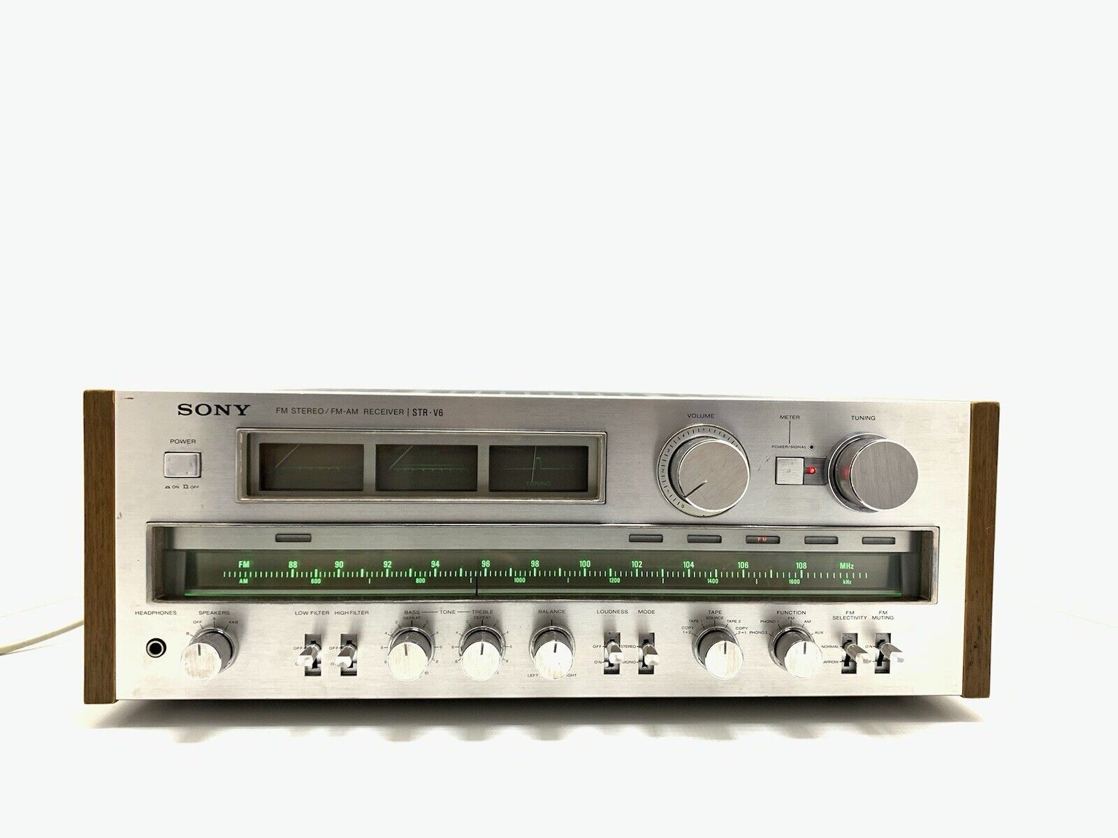 SONY STR V6 Stereo Monster Receiver 2X 115 WRMS Vintage 1978 REFURBISH Good Look