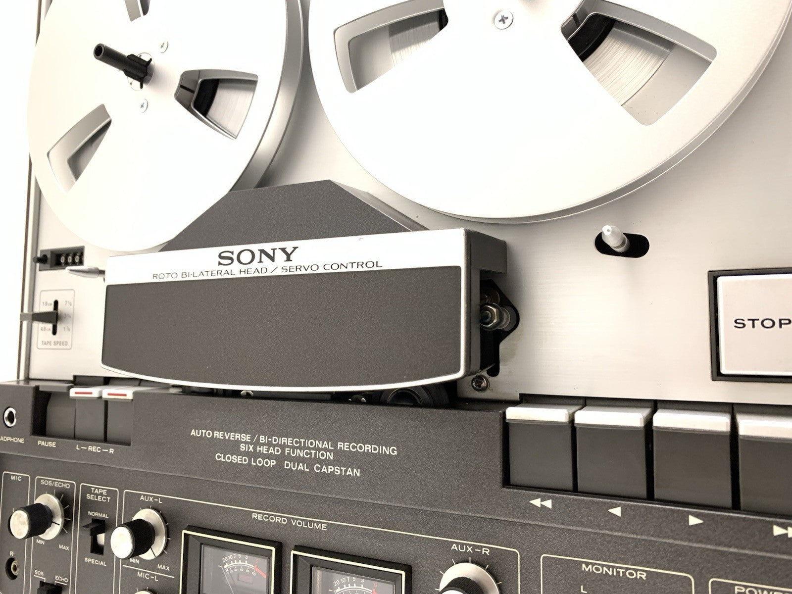 SONY TC 440 Open Reel 4 Track 7" Tape 3 Head Auto Reverse Vintage WORK Good Look