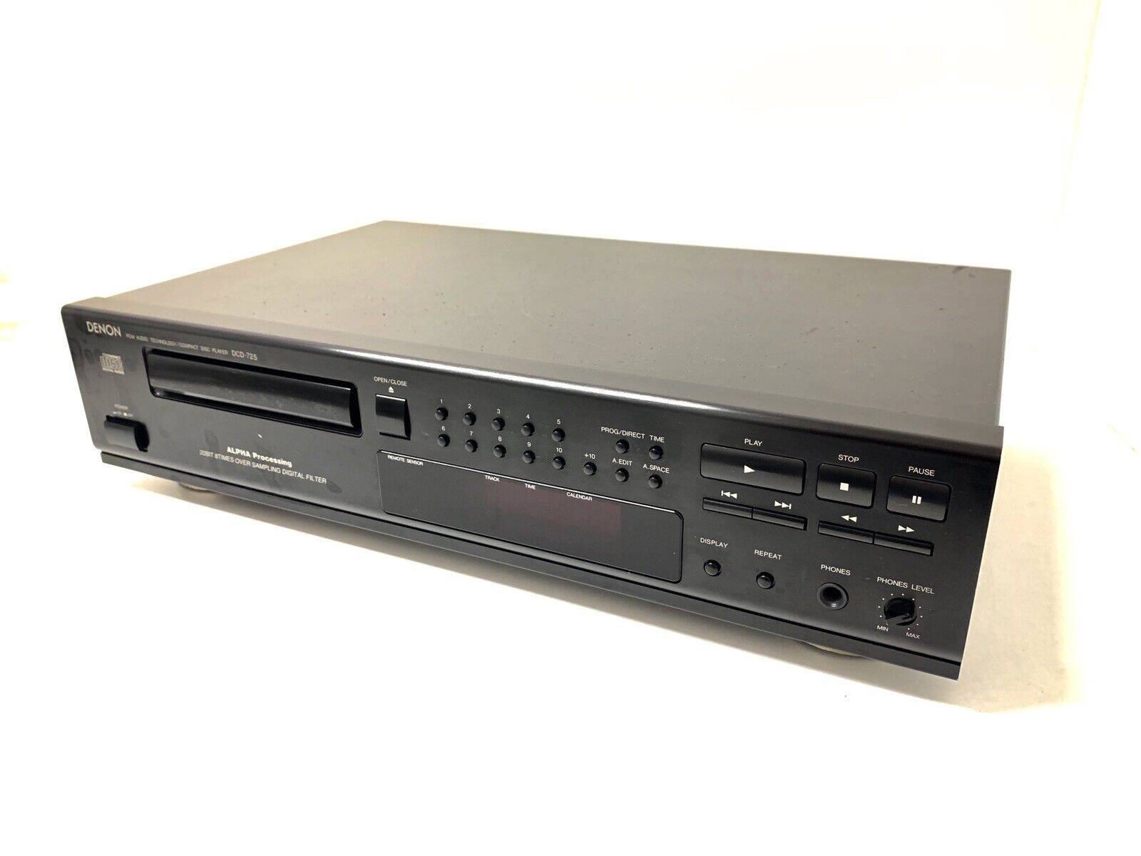 DENON DCD 725 Digital Compact Disc Player Hi End 20 Bits Vintage 1995 Good Look
