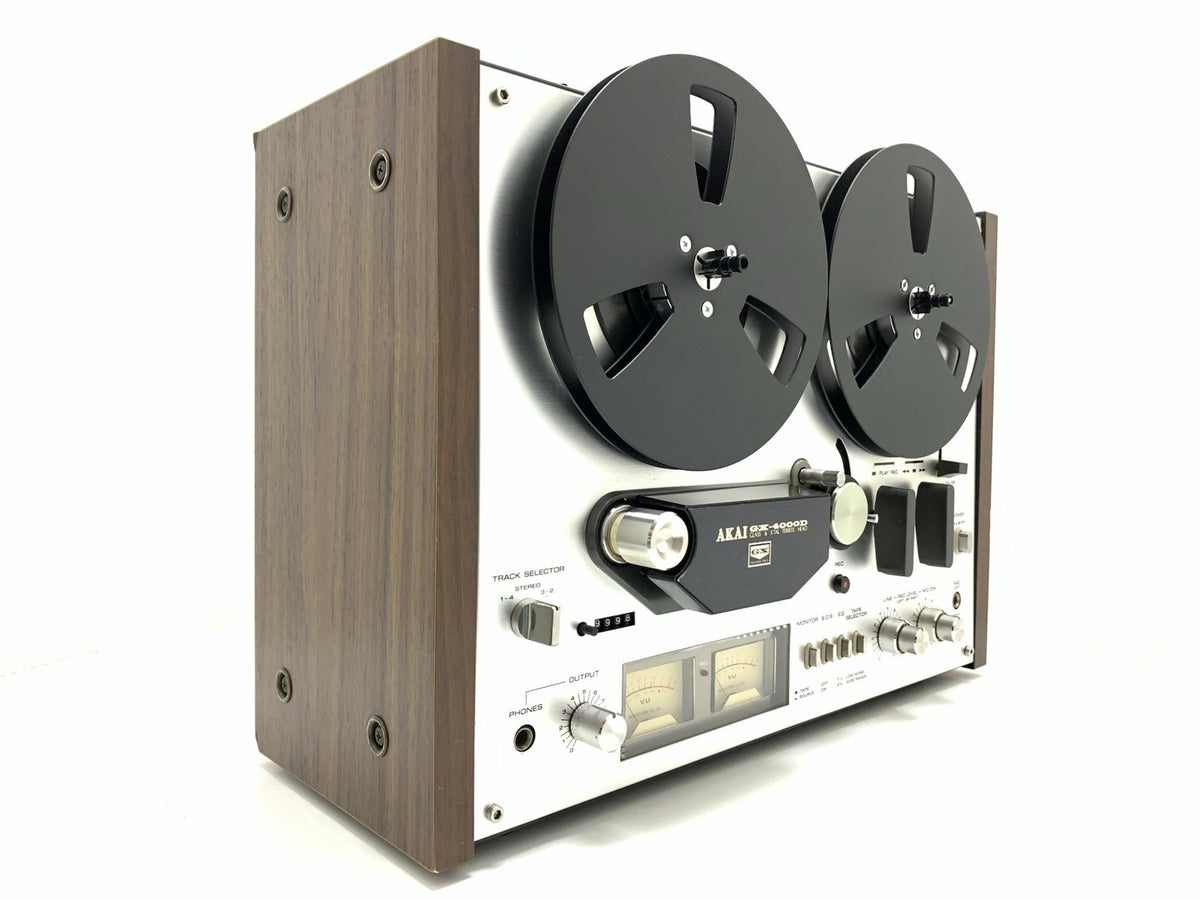 AKAI GX 4000D Reel to Reel Stereo 3Head 4 Track Tape Vintage 1976 WORK Good Look
