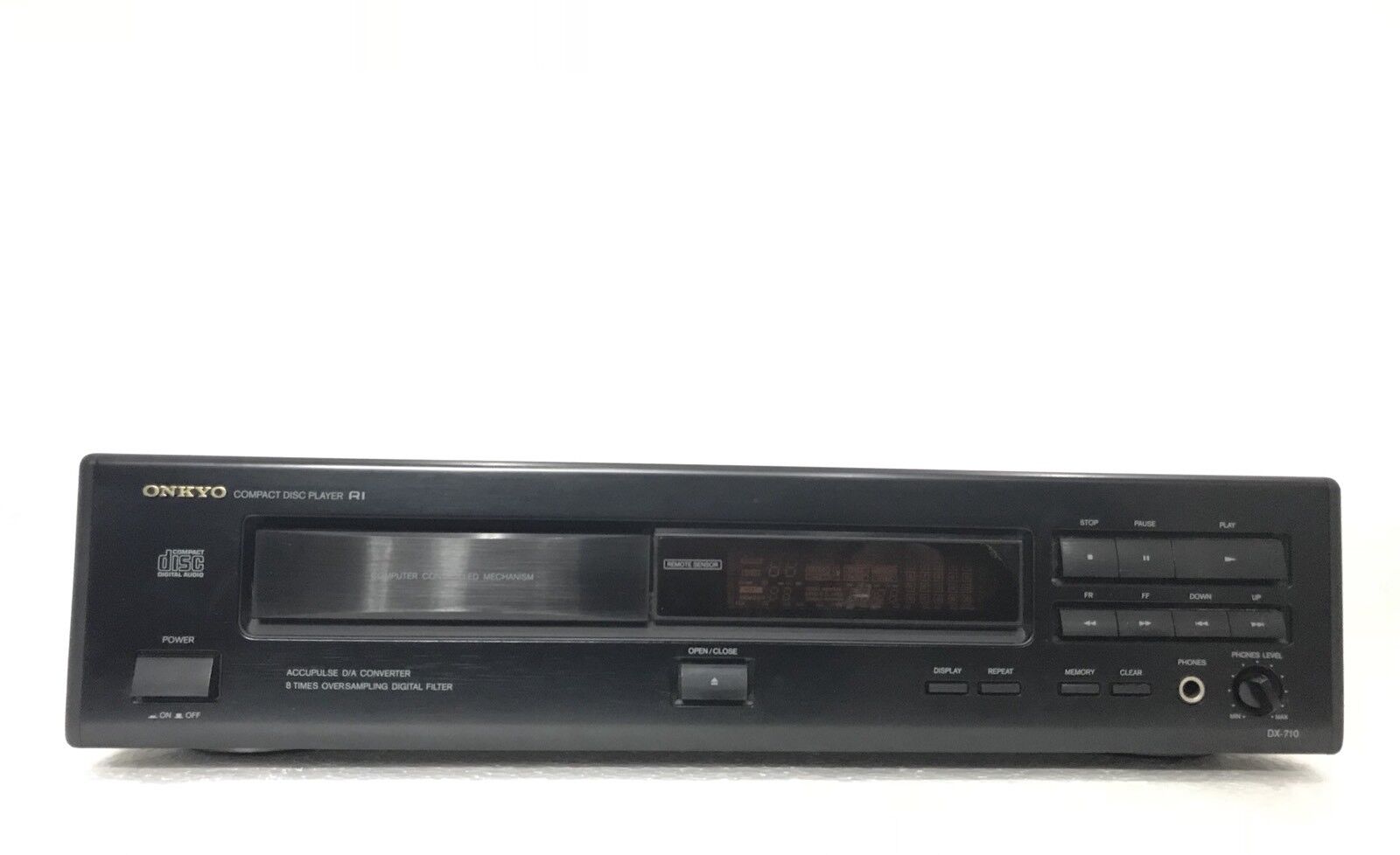ONKYO DX-710 Compact Disc PLAYER Working Perfect 100% Vintage 1993 Good Look