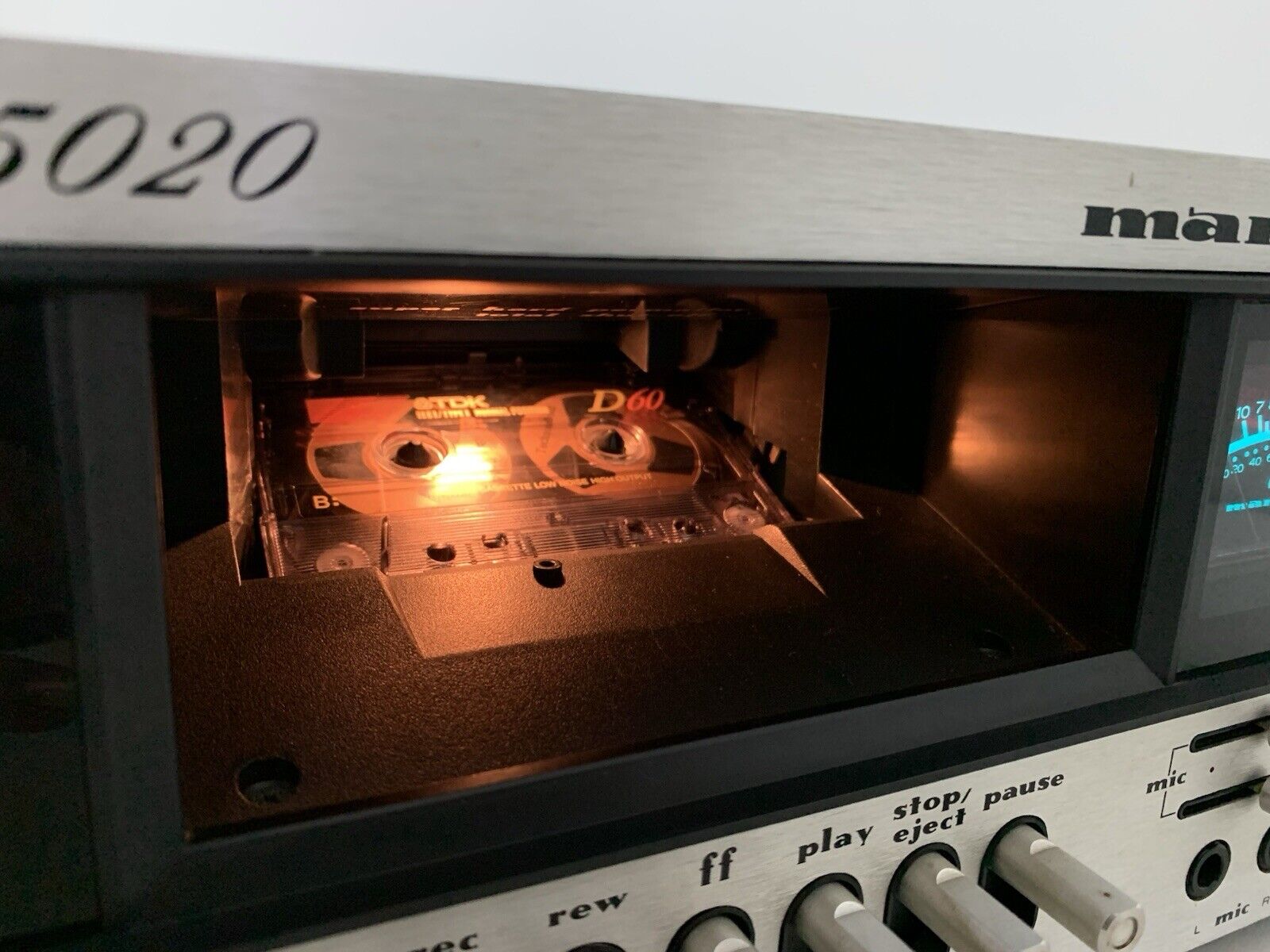 MARANTZ 5020 Stereo Cassette Tape Deck 2 Head Vintage 1977 Hi End WORK Good Look