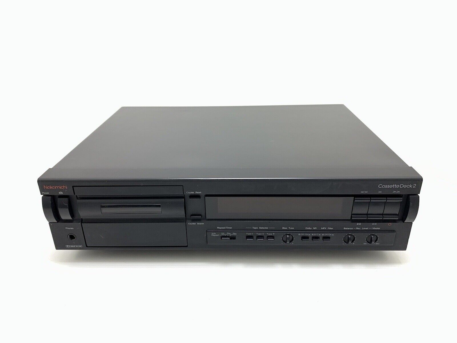 NAKAMICHI Cassette Deck 2 Tape Deck 2 Head High End Vintage 1990 WORK Good Look