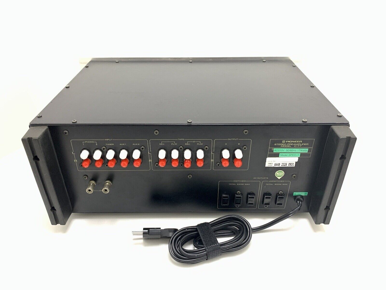 PIONEER C 77 SPEC 1 Stereo Pre Amplifier Vintage 1977 Work Refurbished Good Look