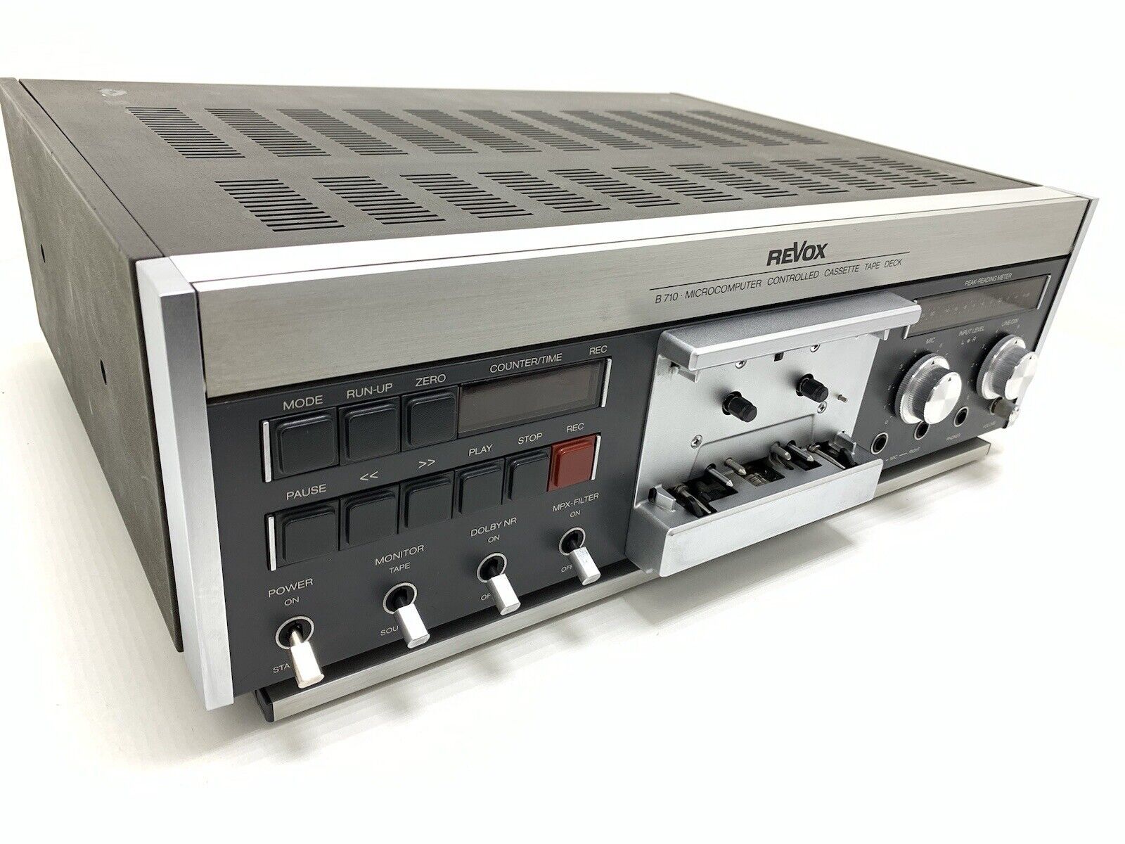 REVOX B 710 Stereo Cassette Tape Deck 3 Heads Vintage 1981 Hi End WORK Good Look