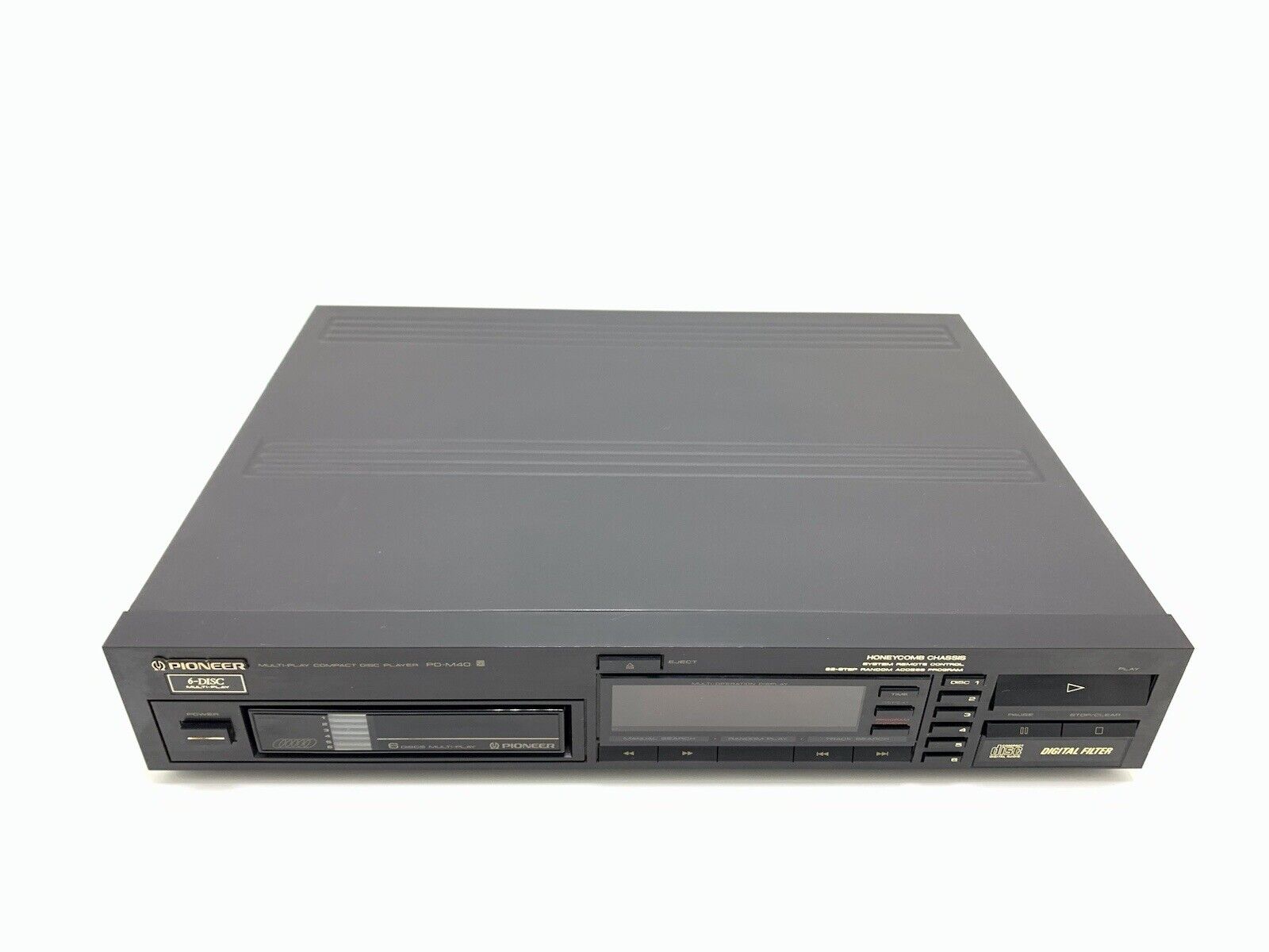 PIONEER PD M40 CD Compact 6 Disc Multi Player Hi Fi Vintage 1987 Work Good Look