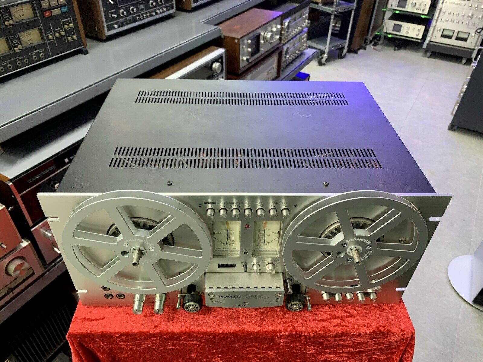 PIONEER RT 707 Reel to Reel 4 Track 7" Tape Vintage 1977 AutoReverse WORK Good L