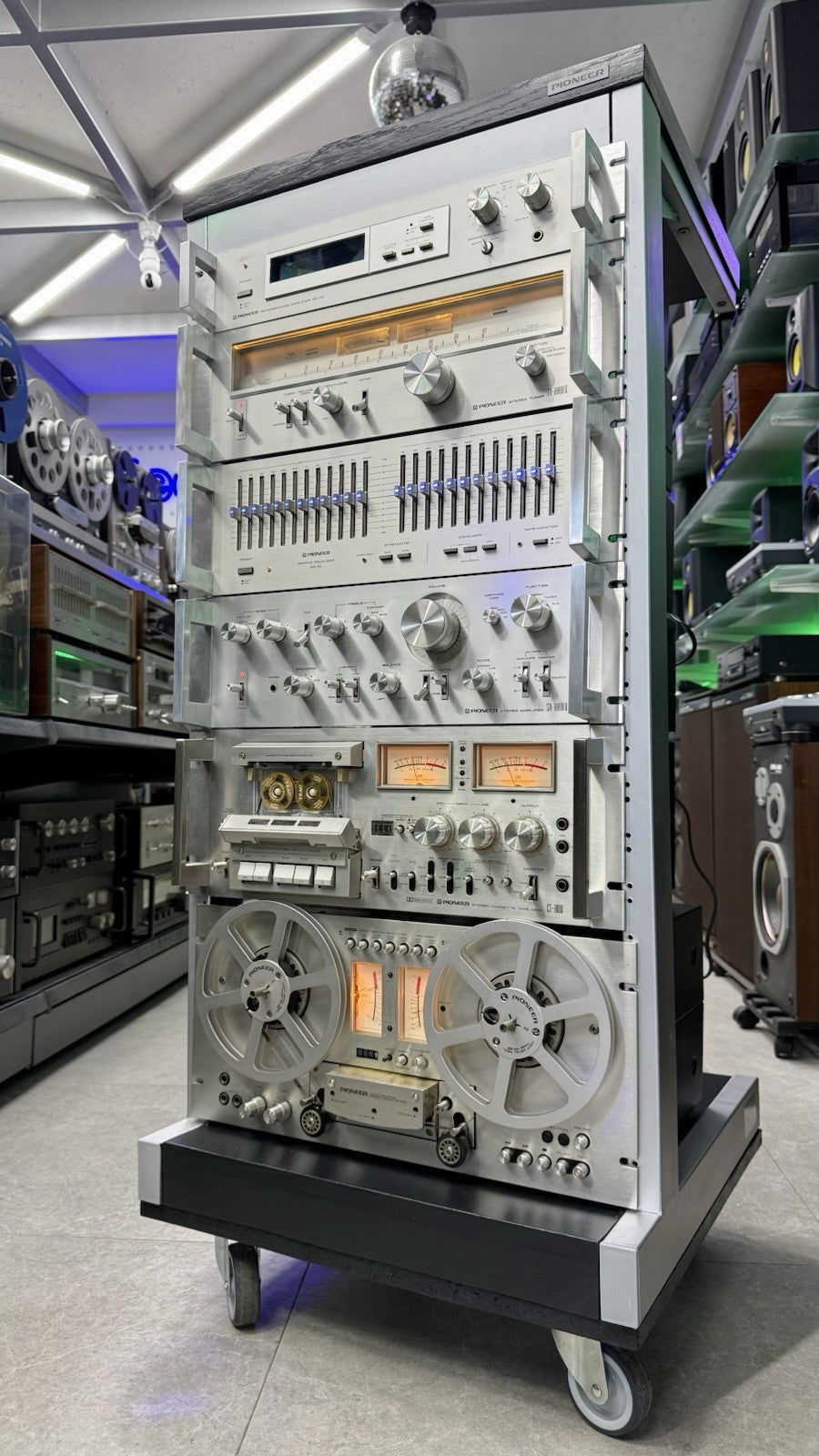 PIONEER Hi End System Rack JA R2S SR 70 TX 8800II SG 70 SA 8800II CT 1000 RT 707