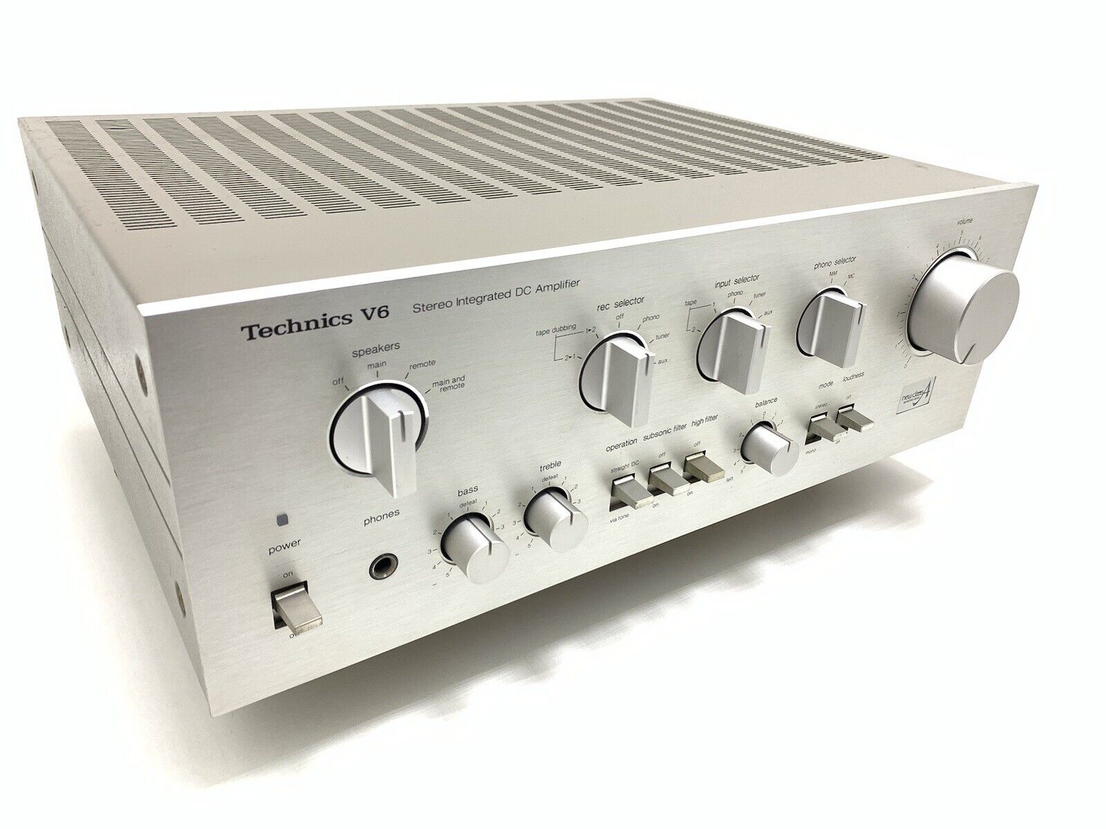 TECHNICS SU-V6 Stereo Integrated Amplifier 70+70WRMS Vintage 1980 Work GOOD LOOK